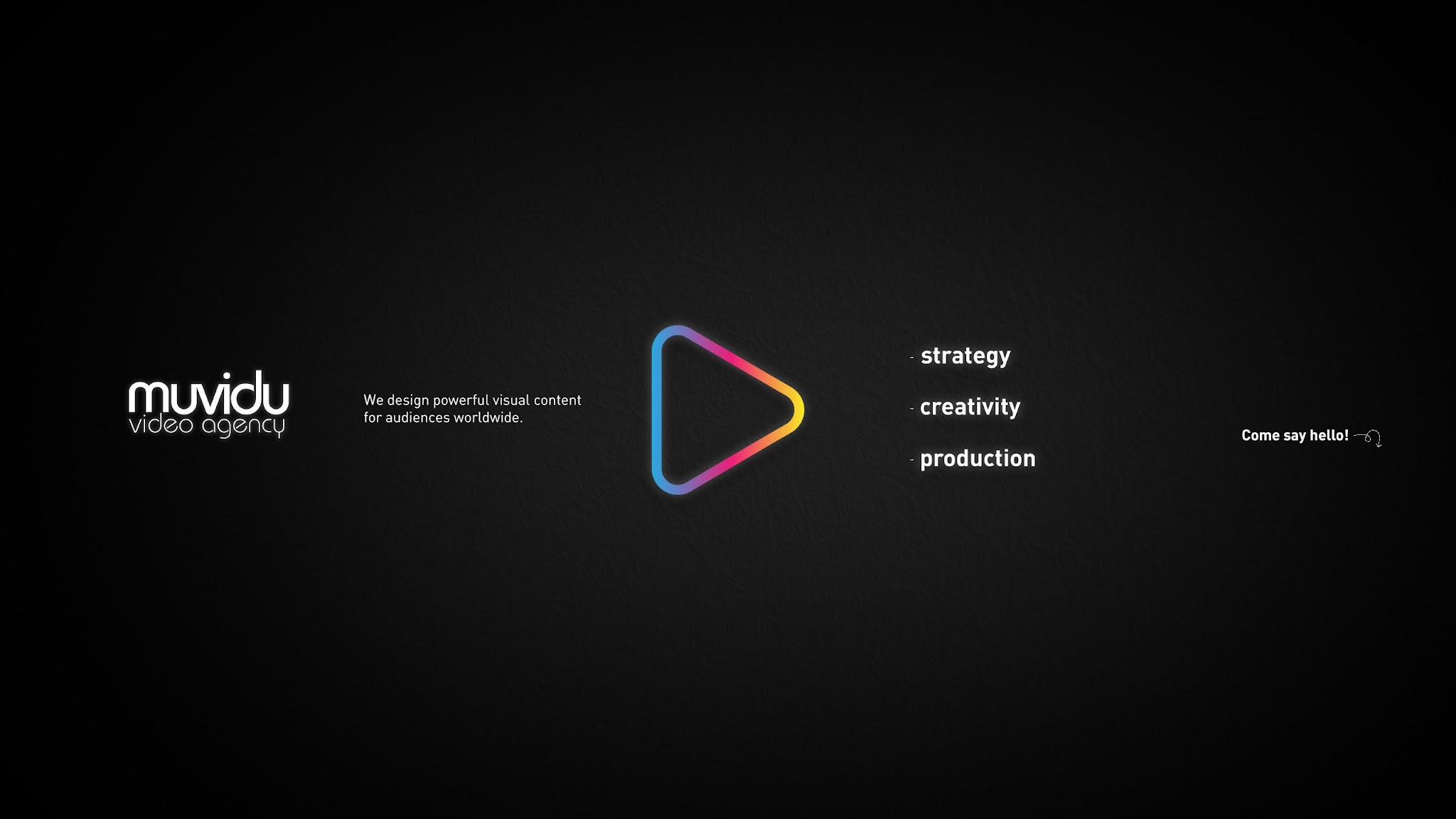 muvidu Video Agency YouTube banner