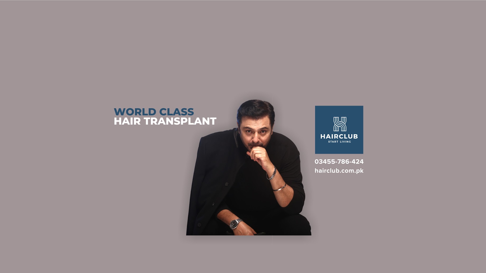 Hair Club FUE Hair Transplant Pakistan YouTube banner