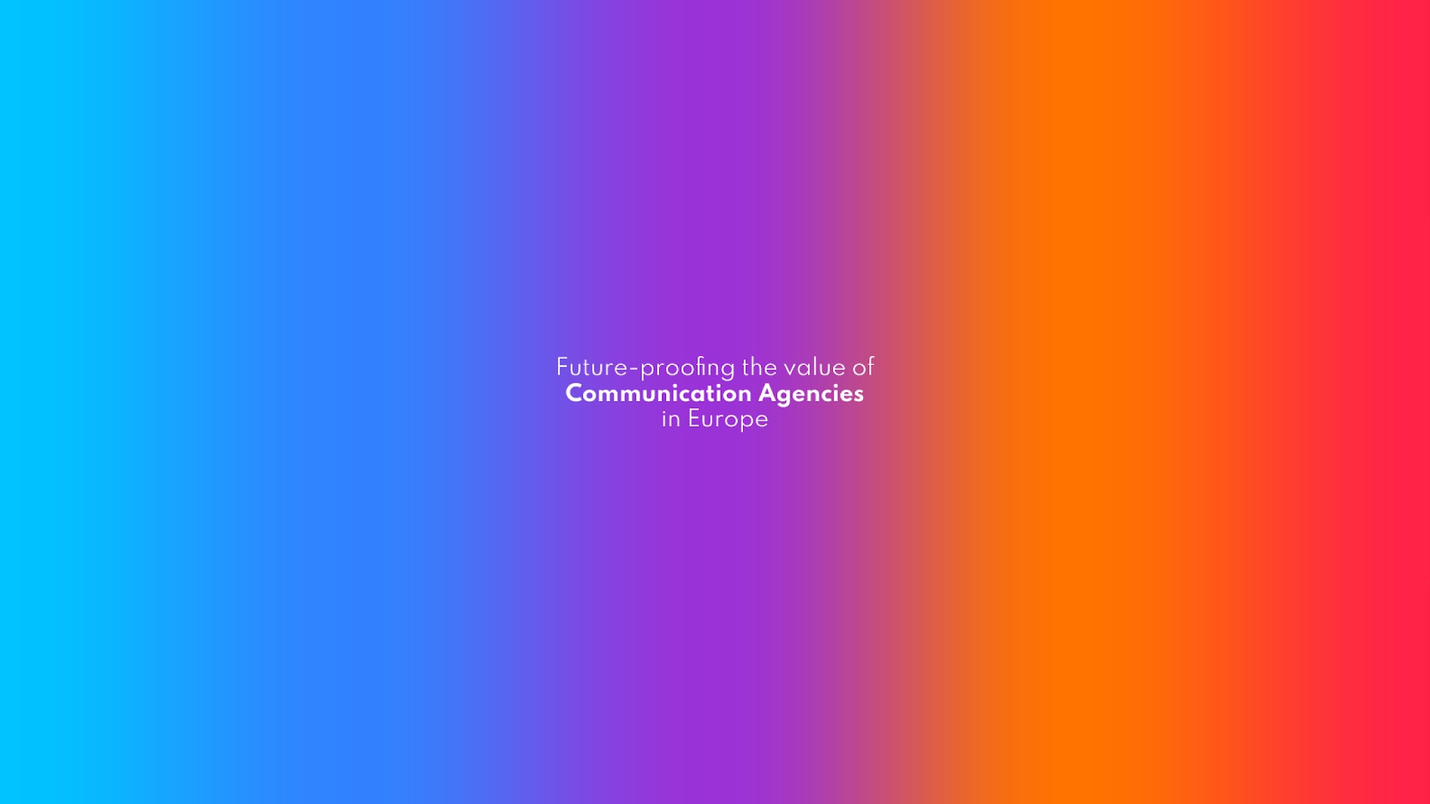 European Association of Communications Agencies YouTube banner