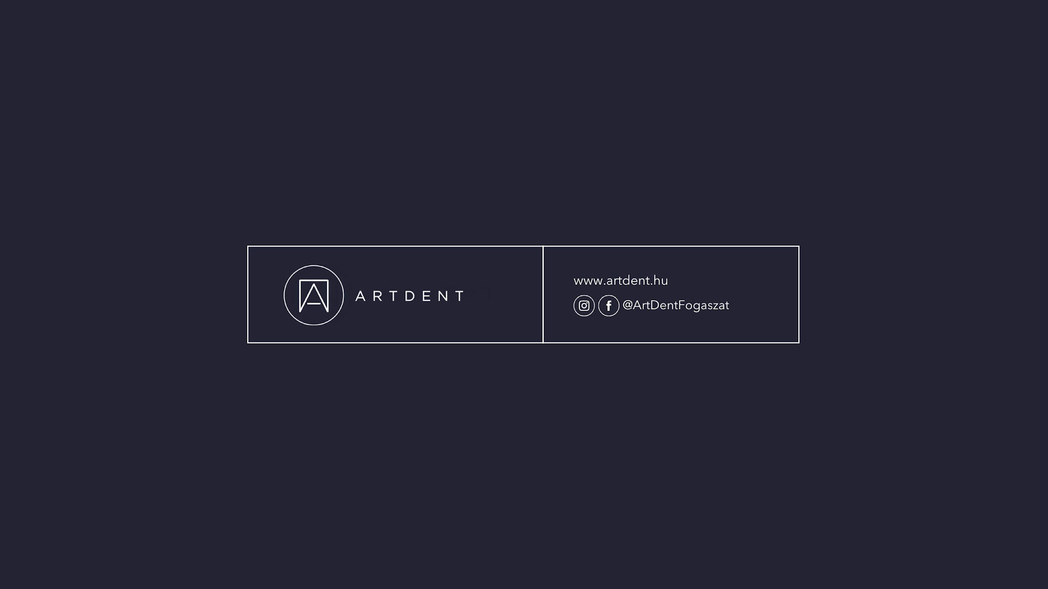 Artdent Fogászat YouTube banner