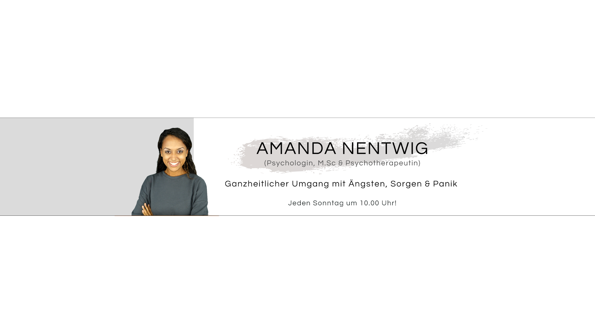 Psychologin Amanda Nentwig YouTube banner