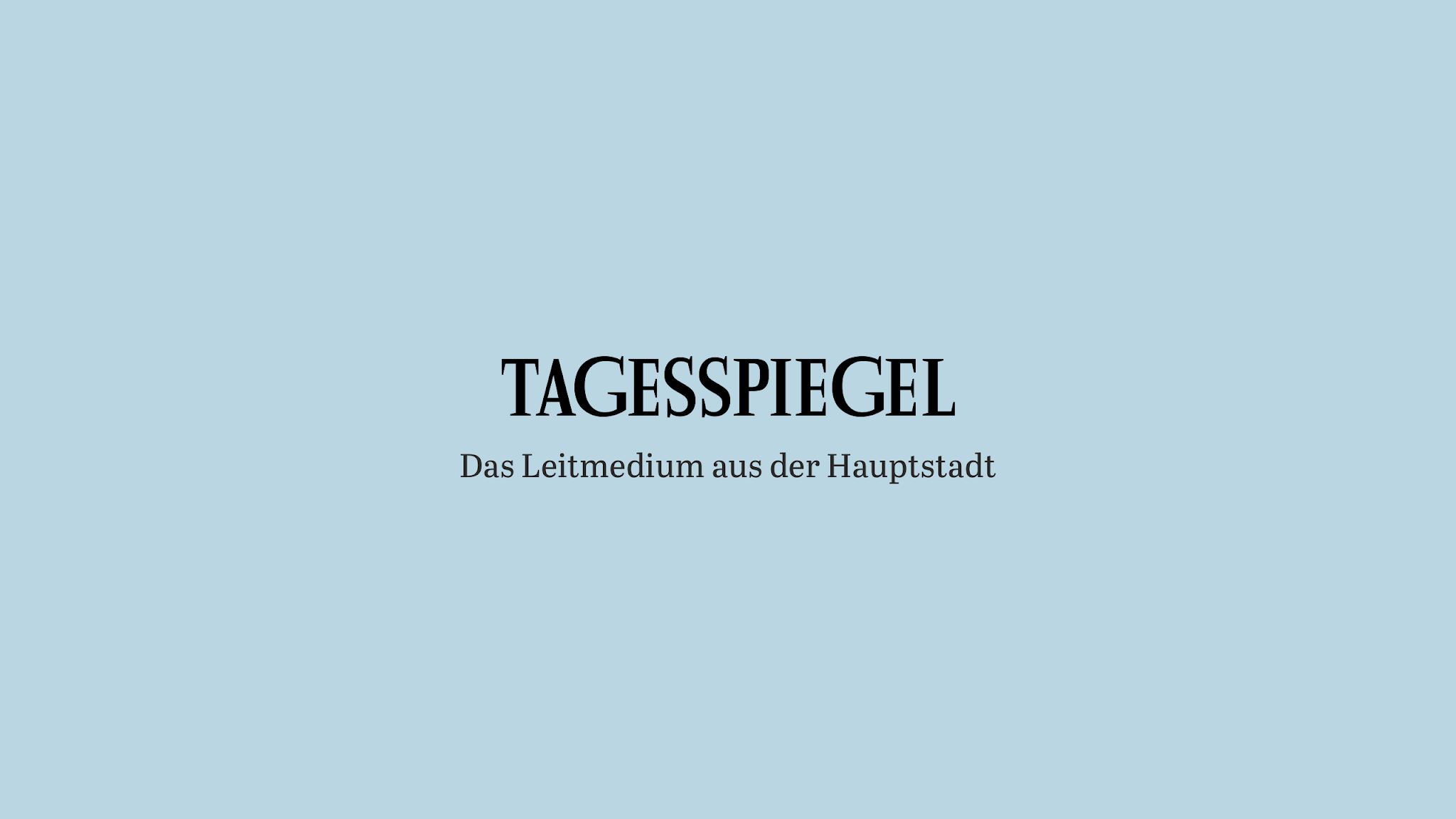 Tagesspiegel YouTube banner