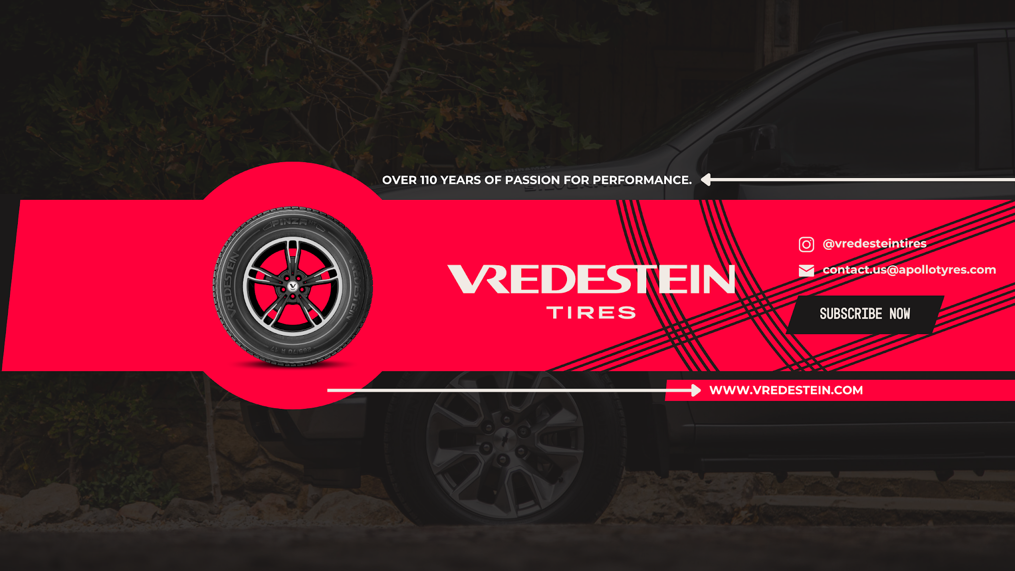 Vredestein Tires North America YouTube banner