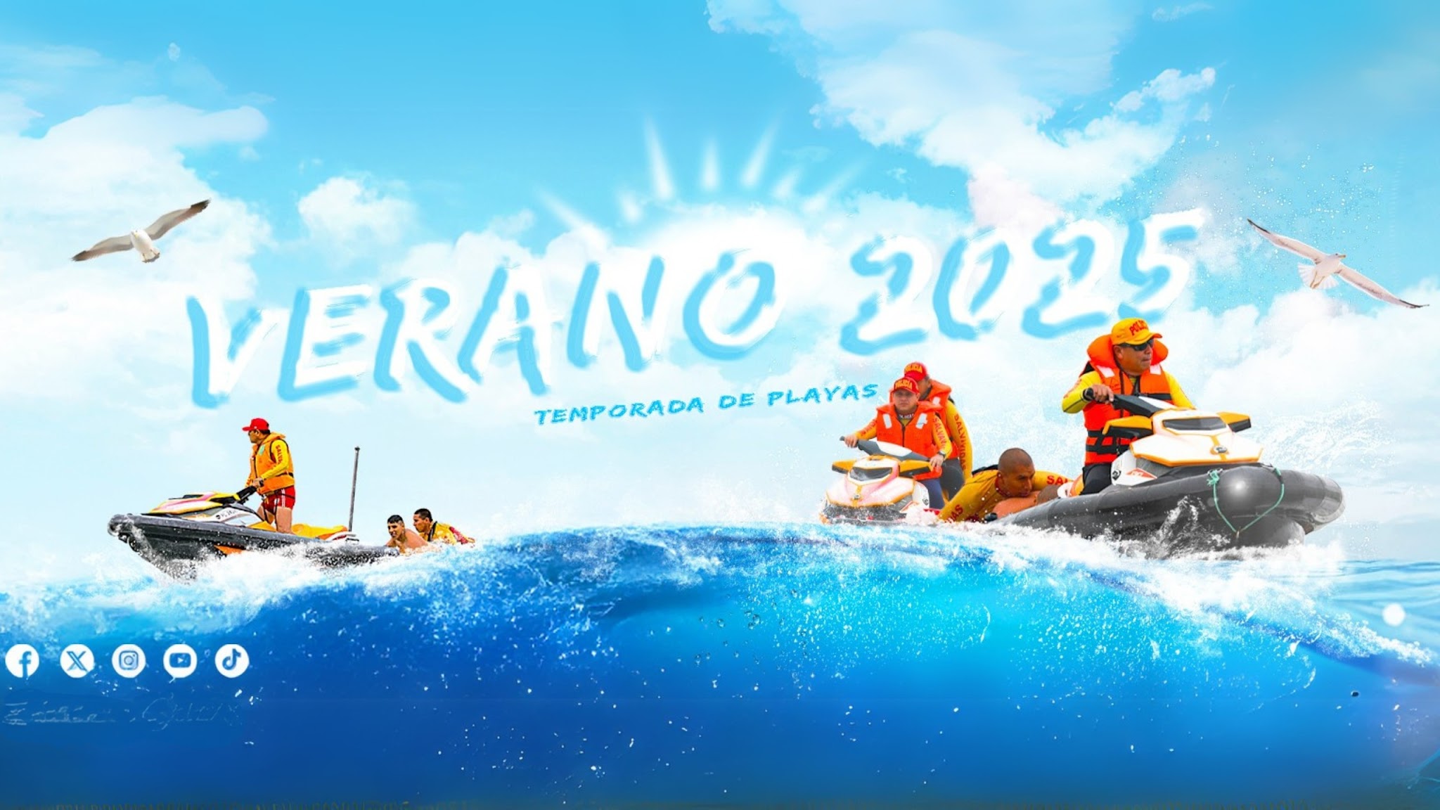 Policía Perú YouTube banner