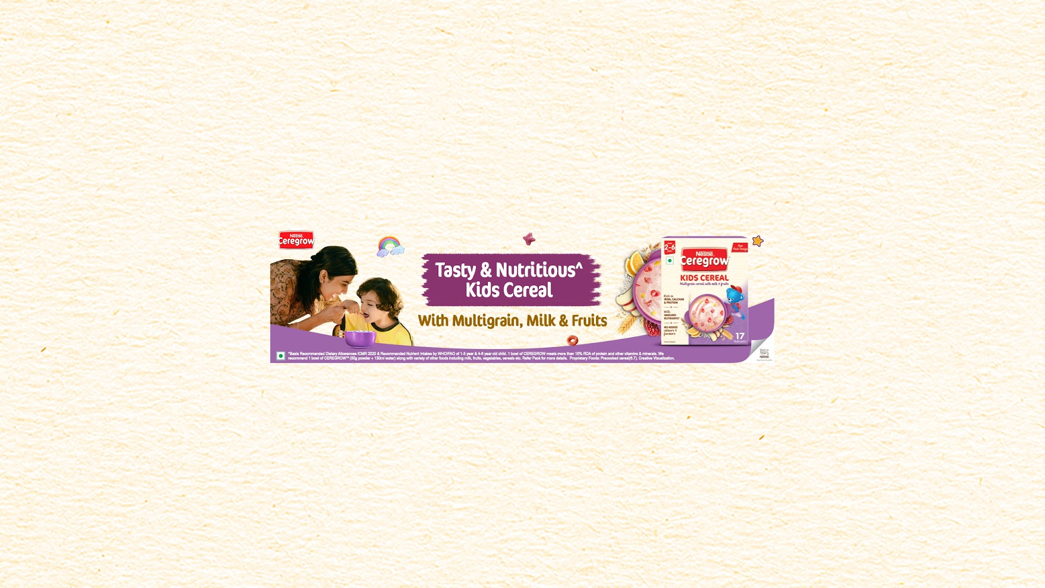 Nestlé CEREGROW YouTube banner