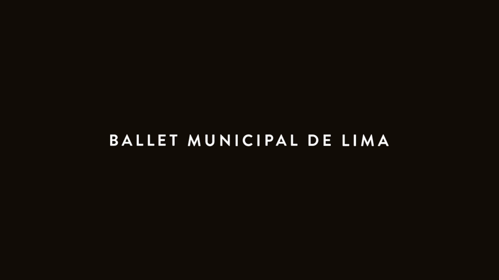 Ballet Municipal de Lima YouTube banner