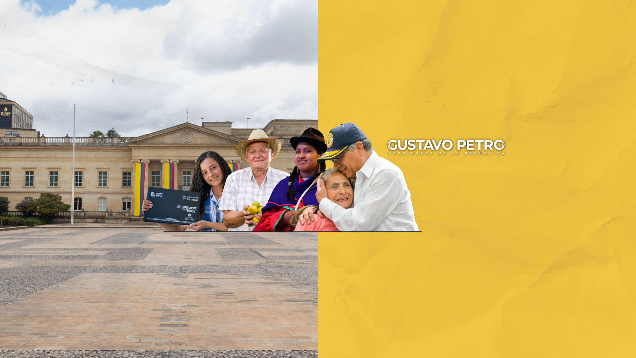 Gustavo Petro YouTube banner