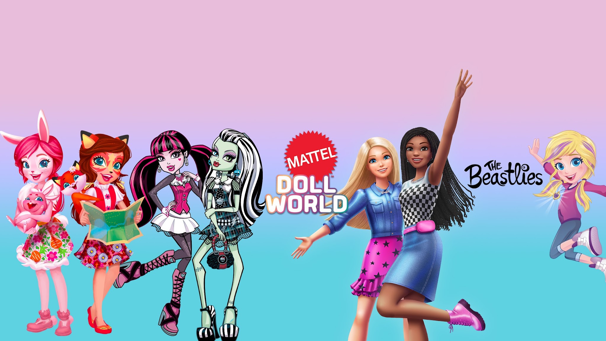 Mattel Doll World YouTube banner