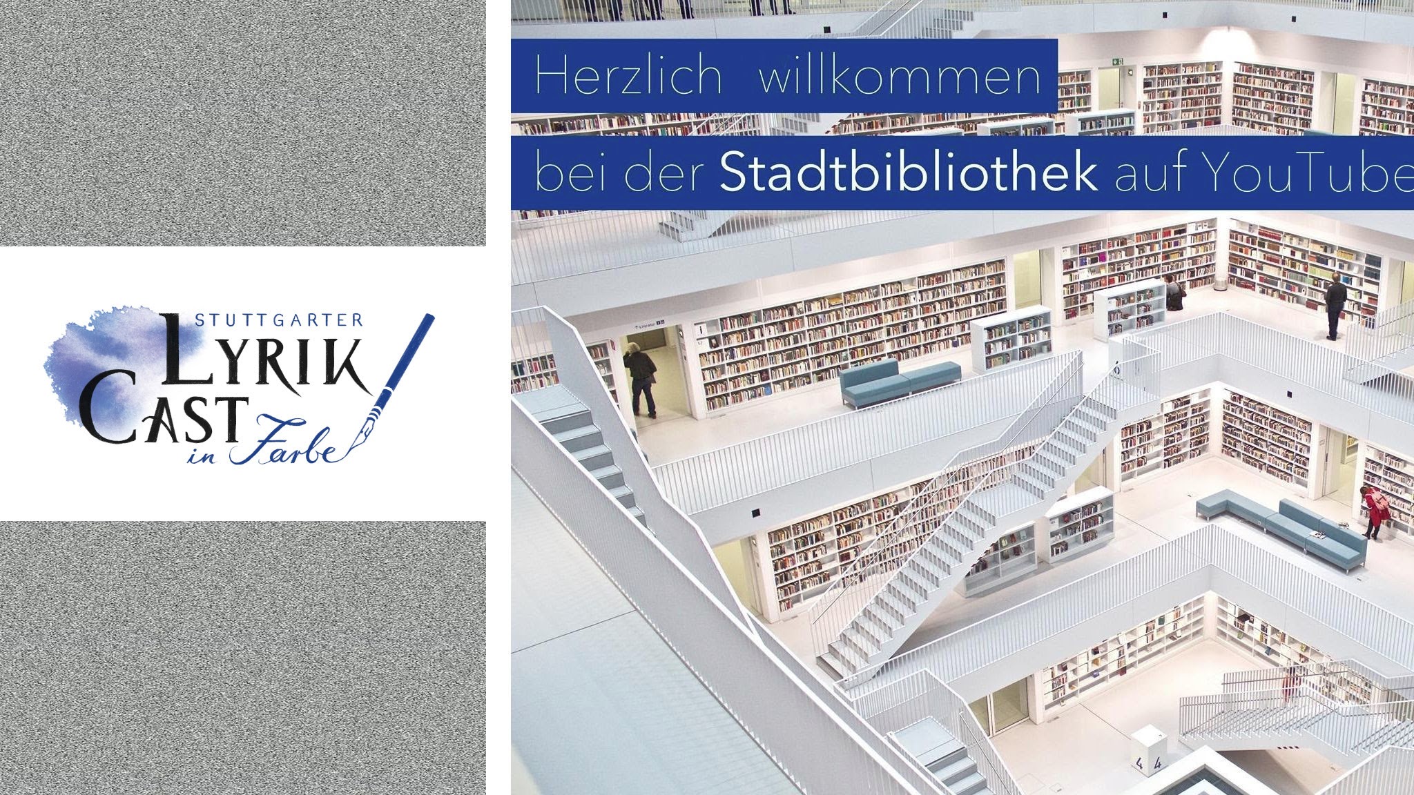 Stadtbibliothek Stuttgart: Lyrik Cast in Farbe YouTube banner