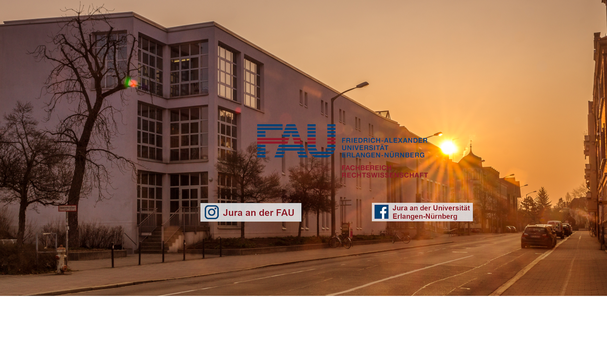 Jura an der FAU YouTube banner