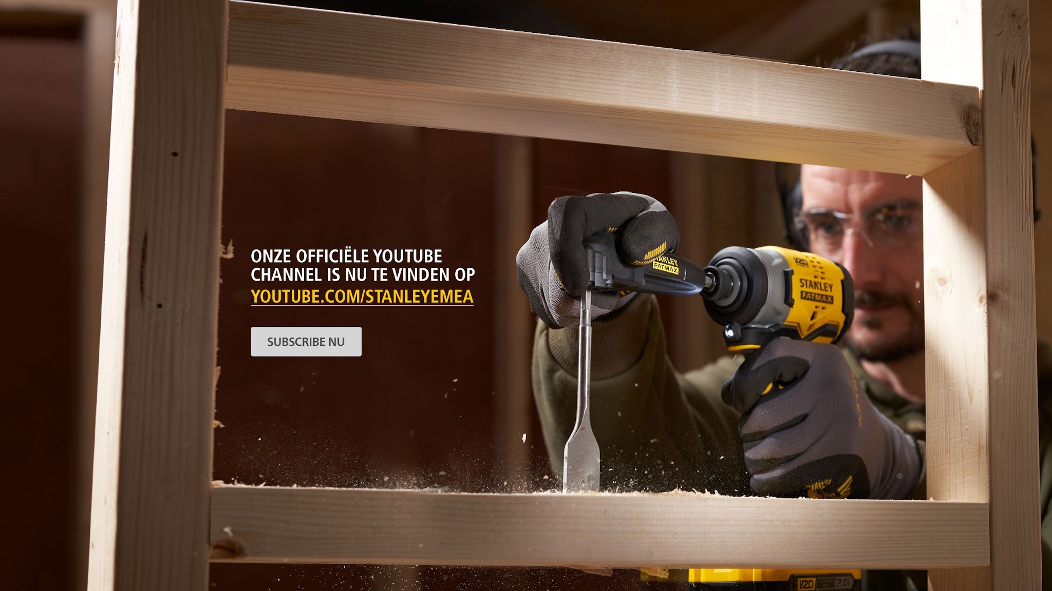 STANLEY® Tools Nederland YouTube banner