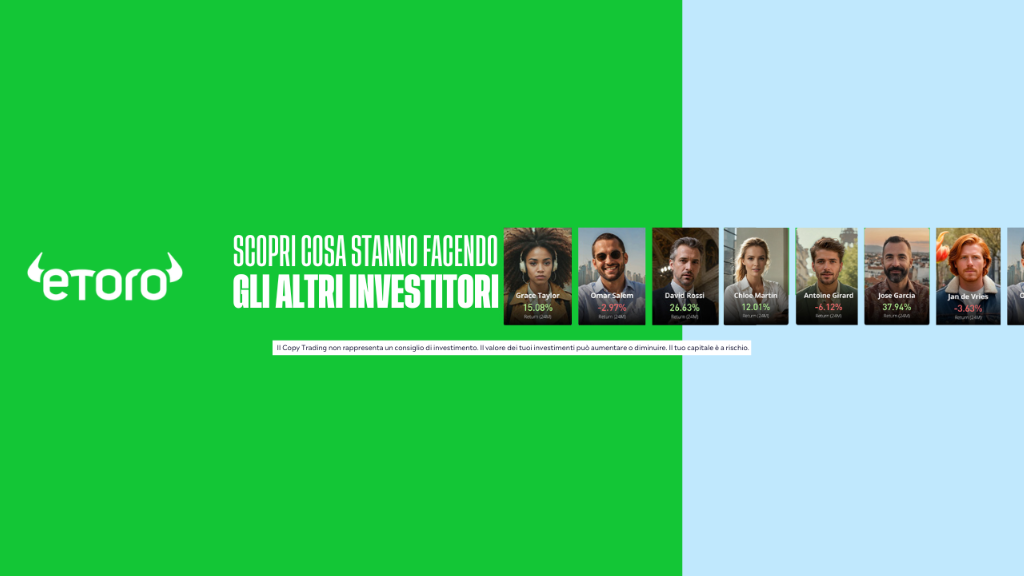 eToro Italia YouTube banner