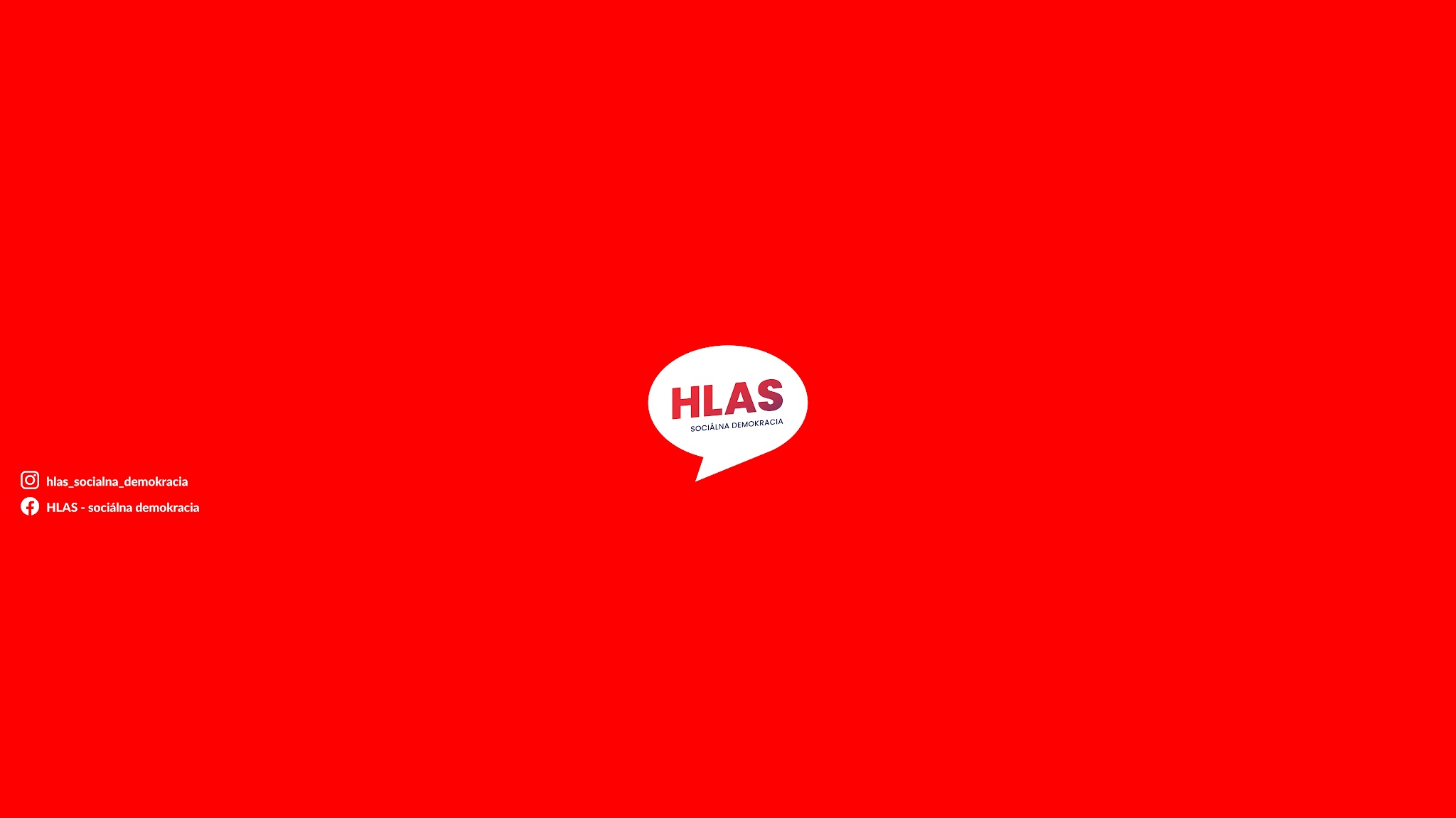 HLAS - sociálna demokracia YouTube banner