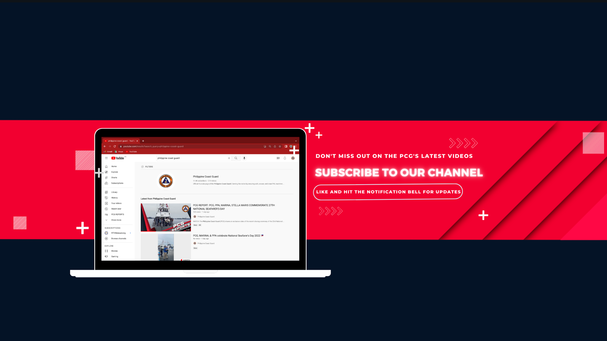 Philippine Coast Guard YouTube banner