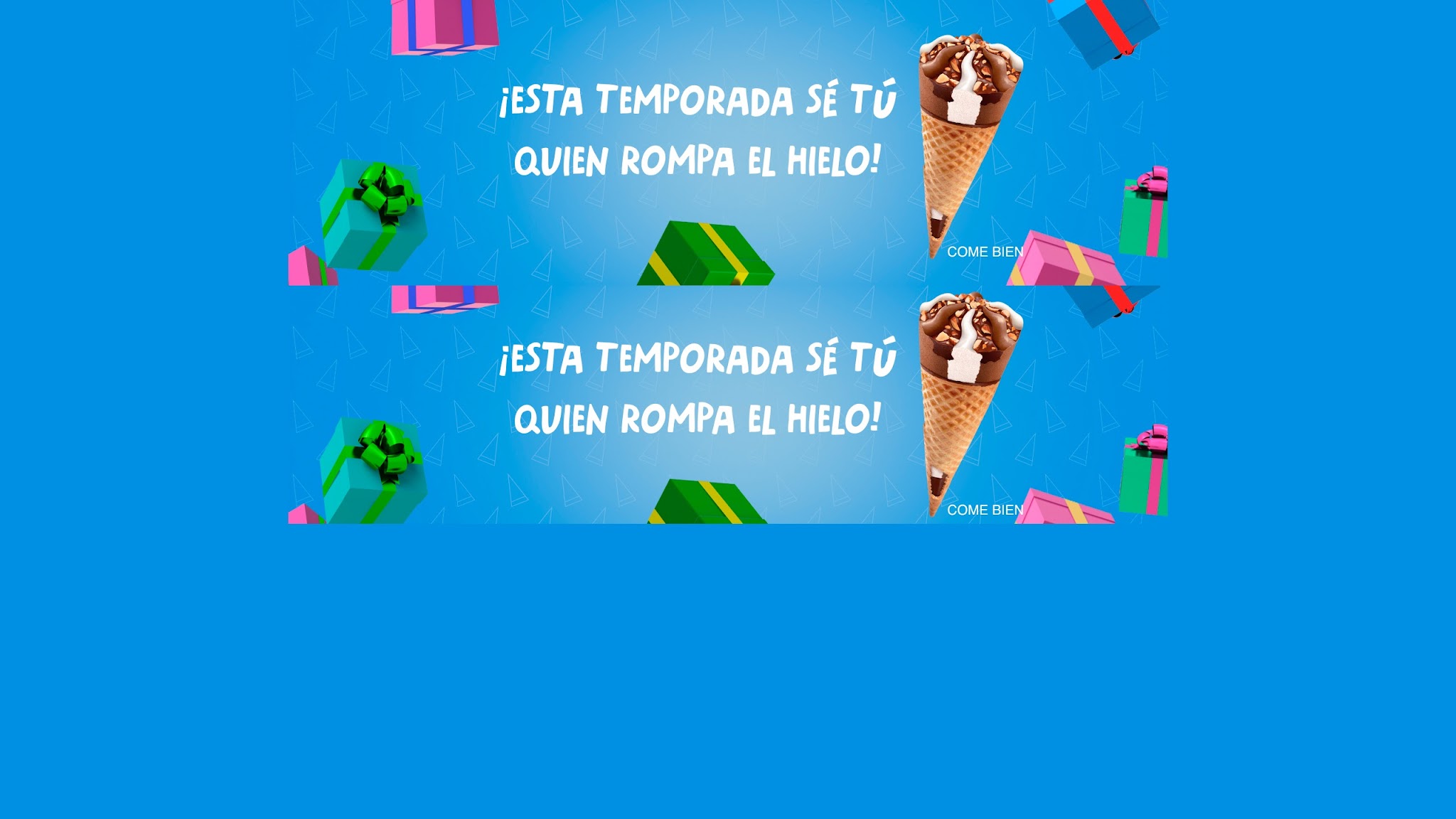 Cornetto México YouTube banner