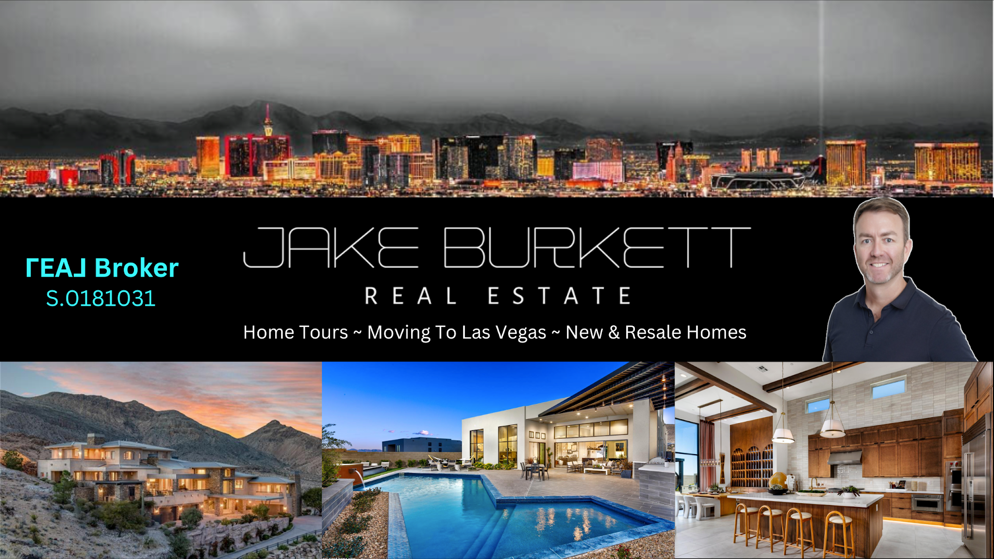 Jake Burkett Real Estate - Las Vegas Nevada YouTube banner