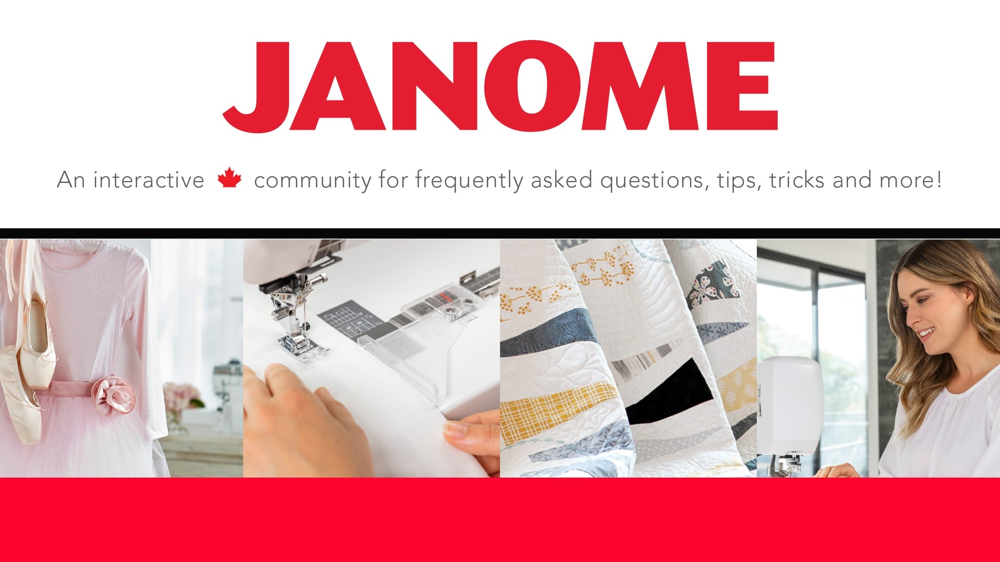 Janome HQ Janome Canada YouTube banner