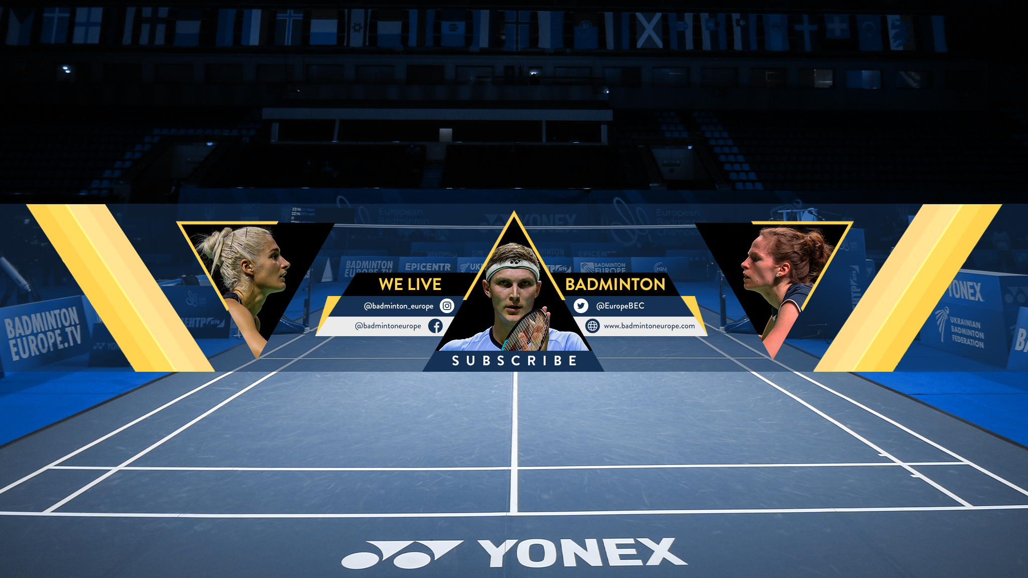 Badminton Europe YouTube banner