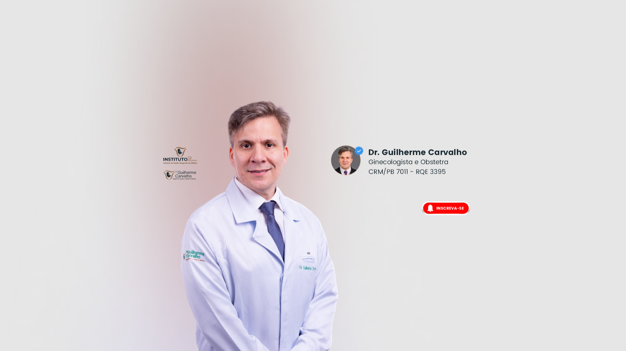 Dr. Guilherme Carvalho Ginecologista YouTube banner
