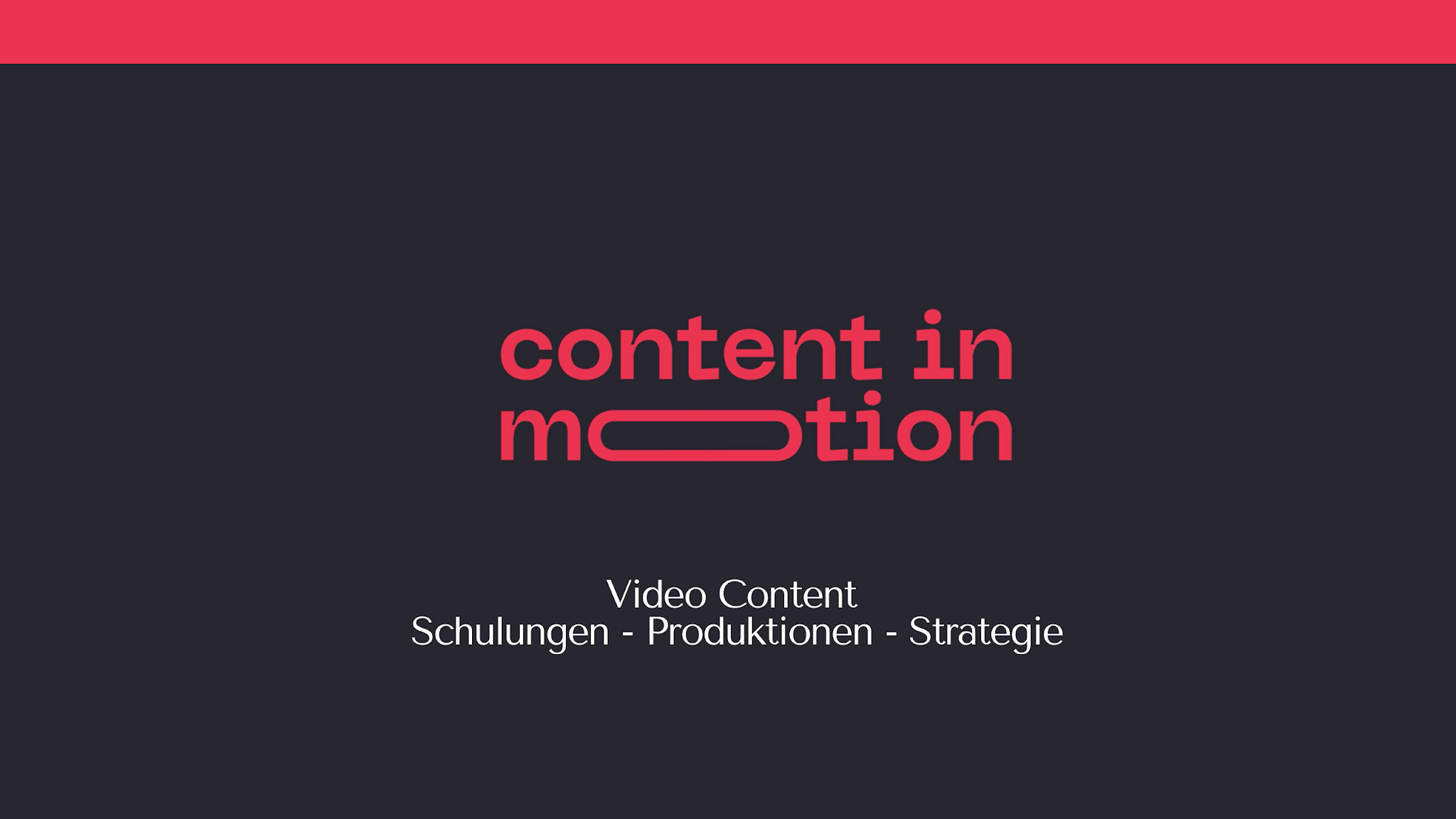 content in motion YouTube banner