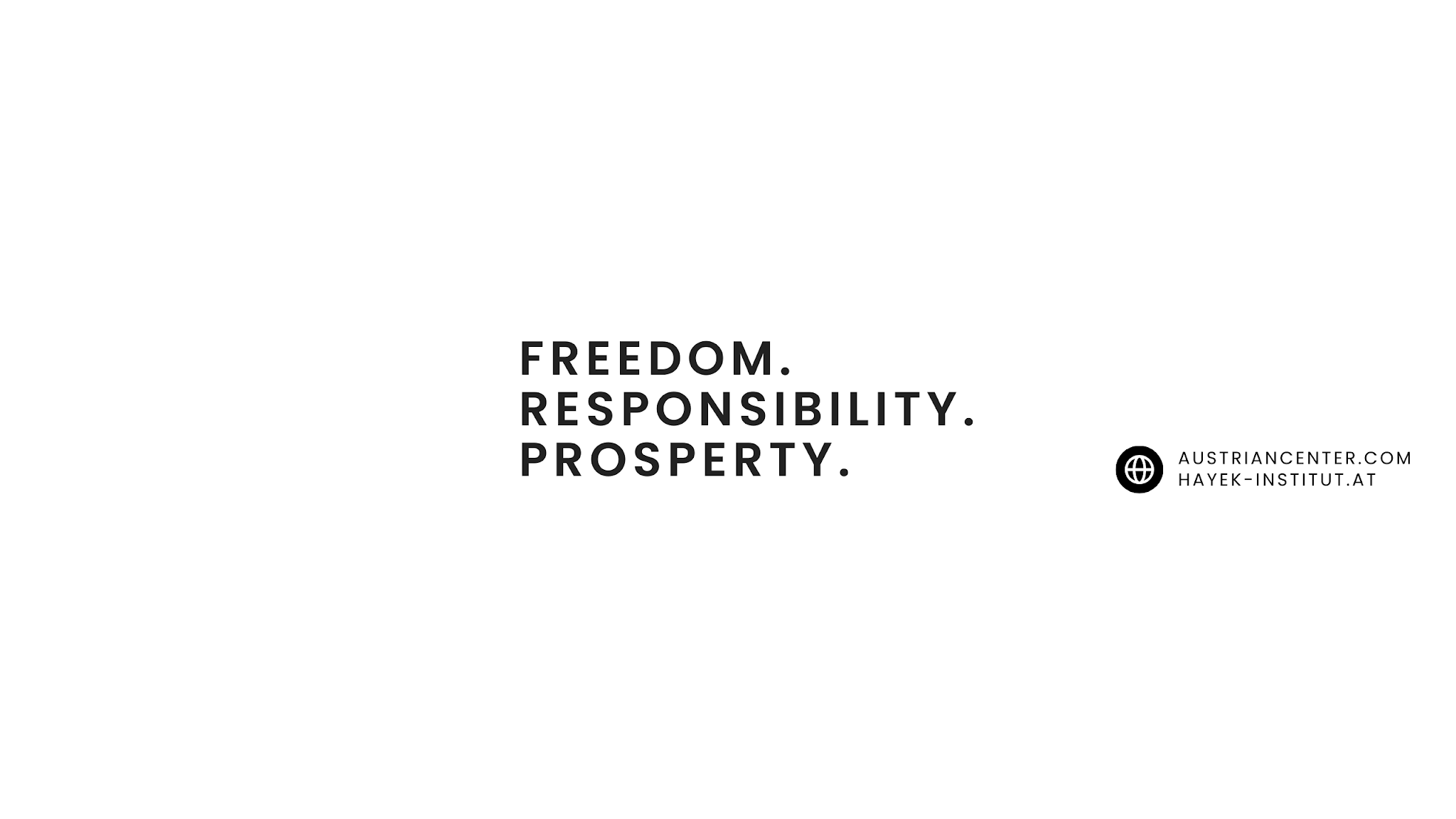 Austrian Economics Center | Hayek Institut YouTube banner