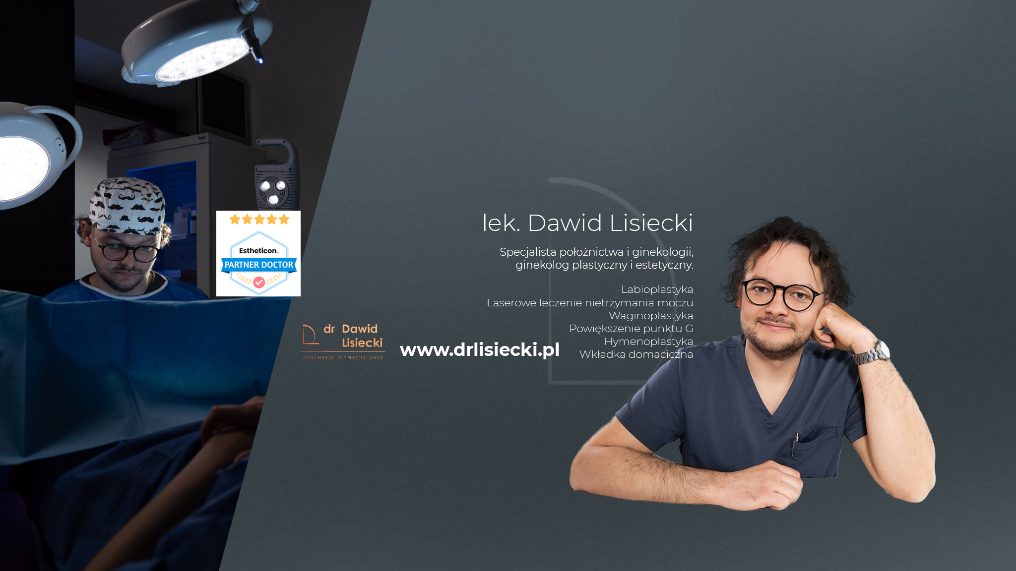 dr Lisiecki Dawid - Labioplastyka i Ginekologia YouTube banner
