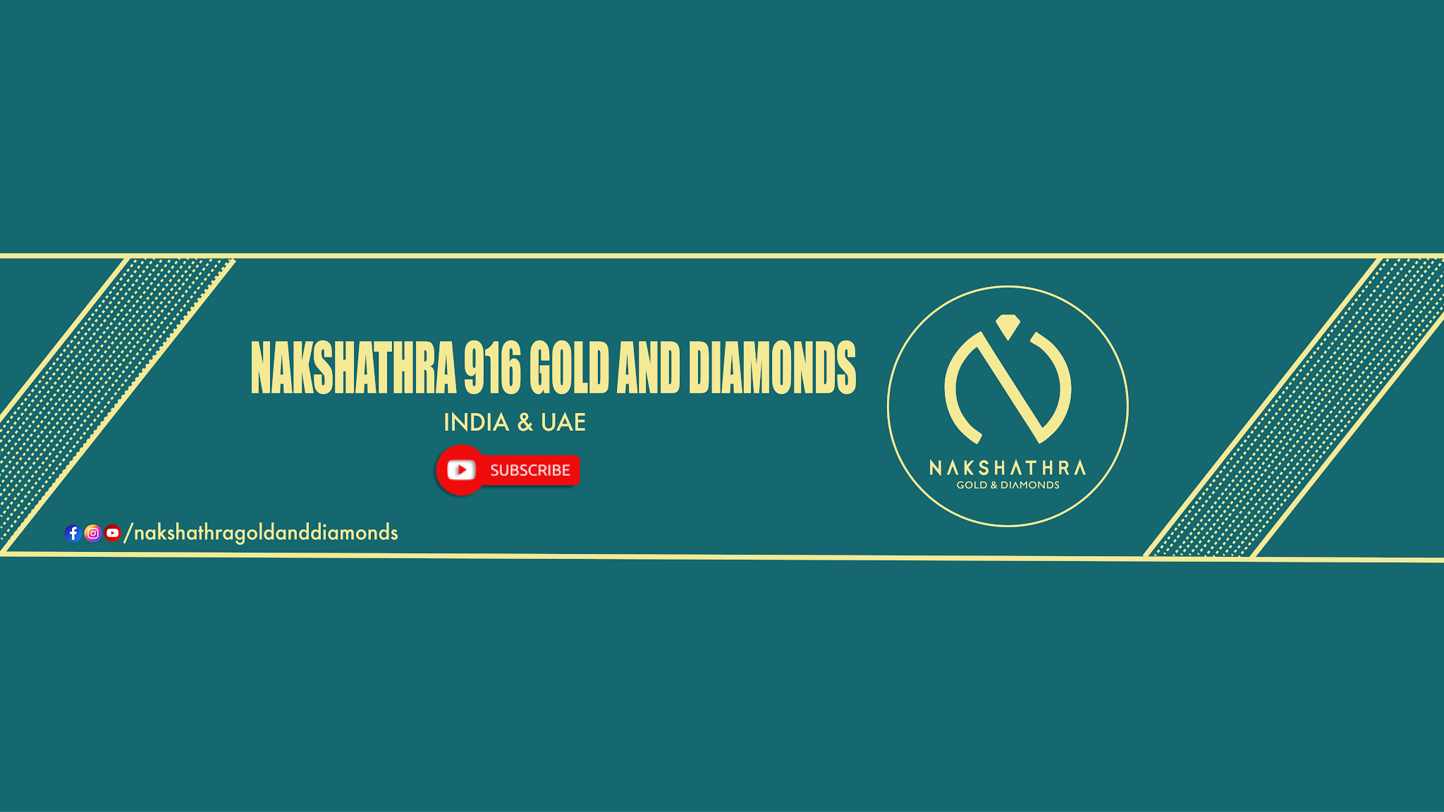 NAKSHATHRA 916 GOLD AND DIAMONDS YouTube banner
