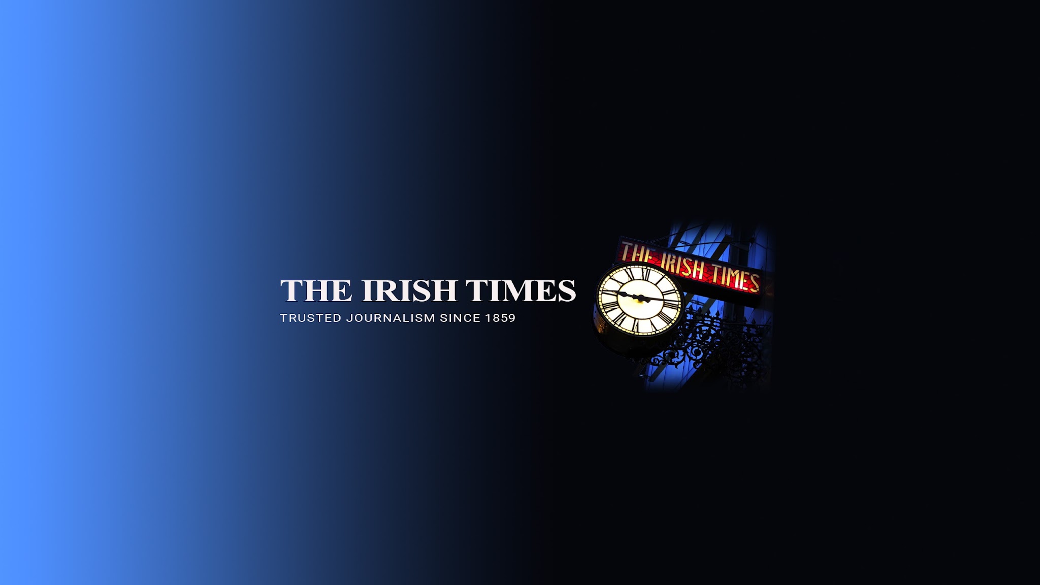 Irish Times YouTube banner