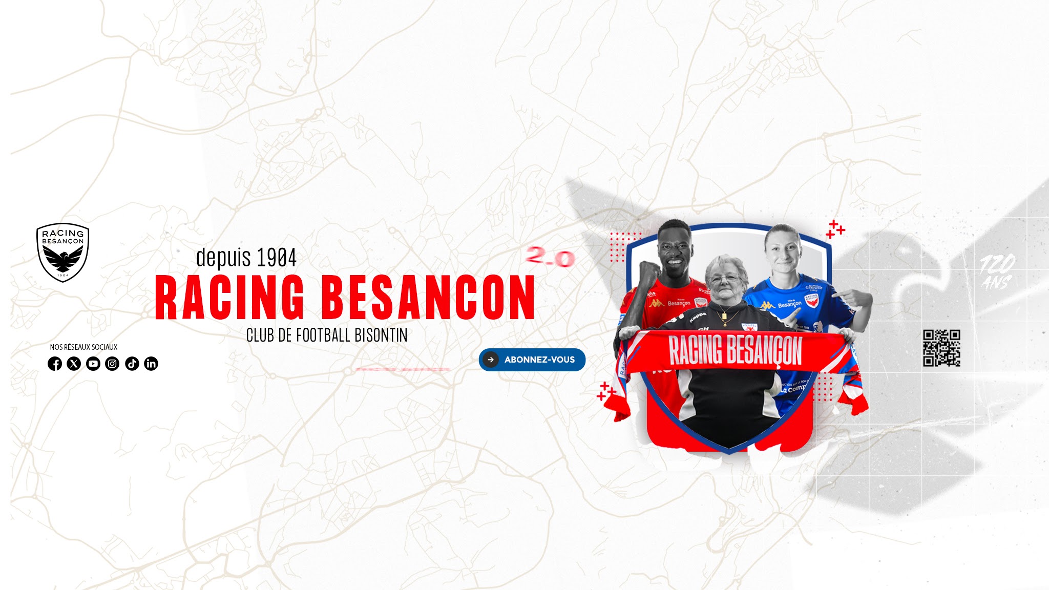 Racing Besançon YouTube banner