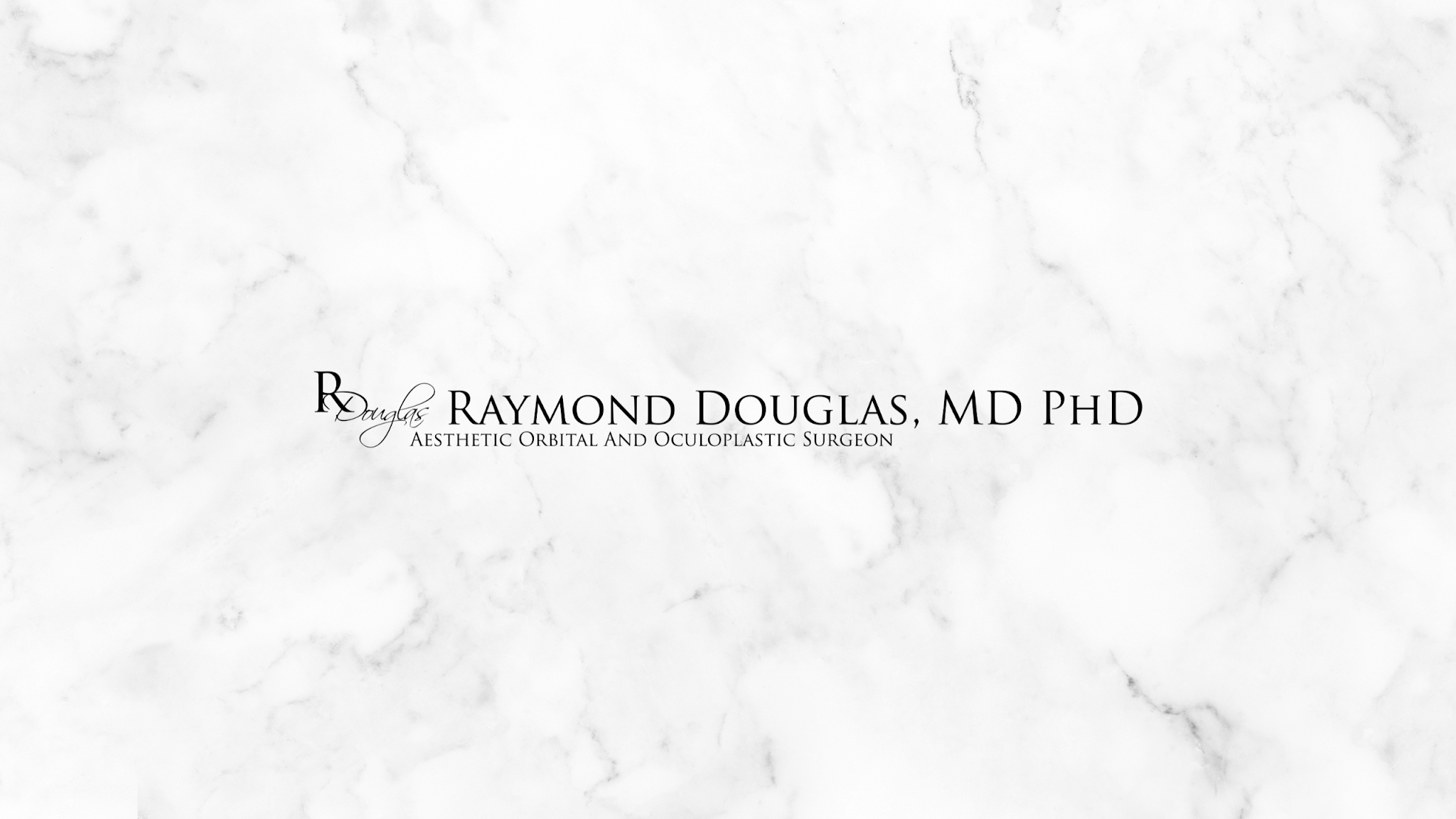 Raymond Douglas, MD PhD YouTube banner
