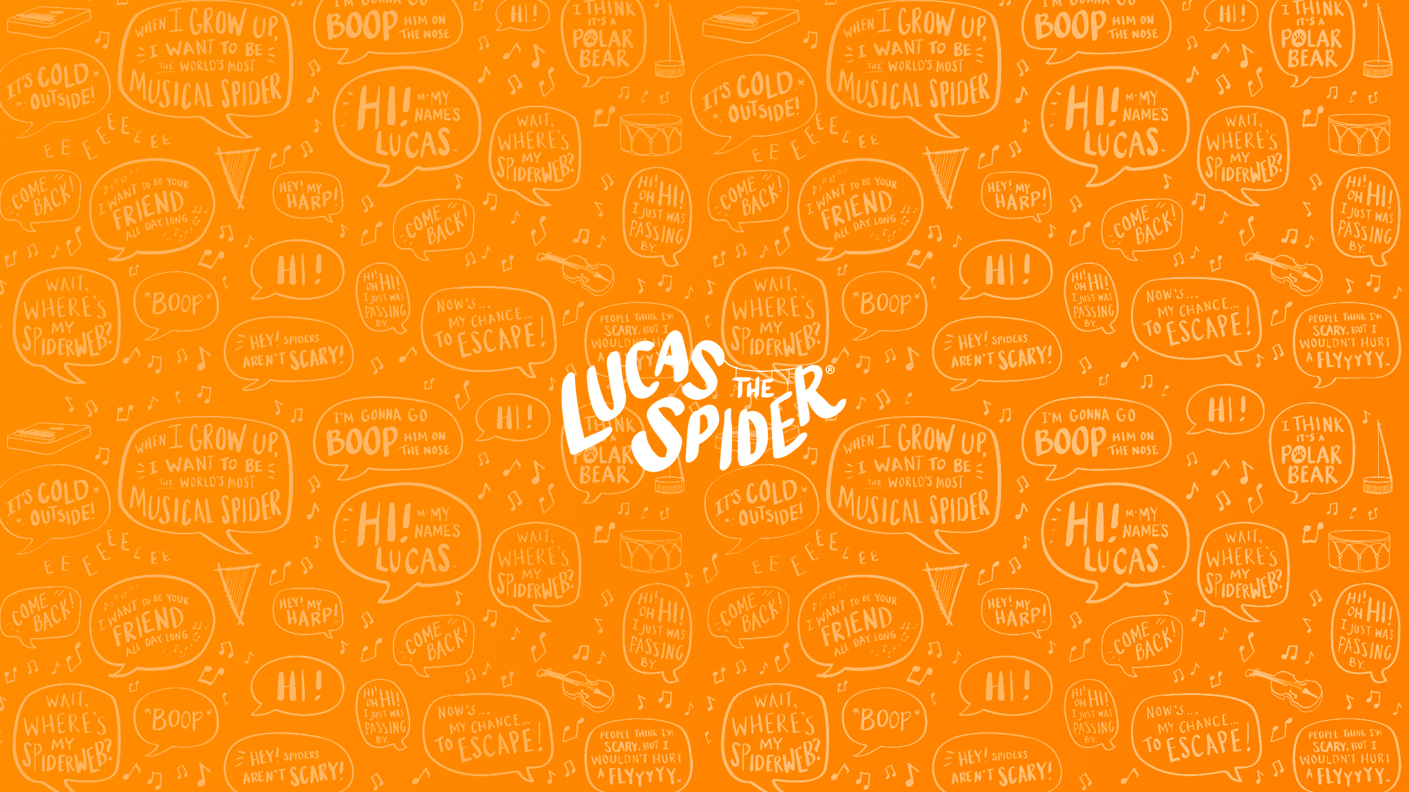 Lucas the Spider YouTube banner