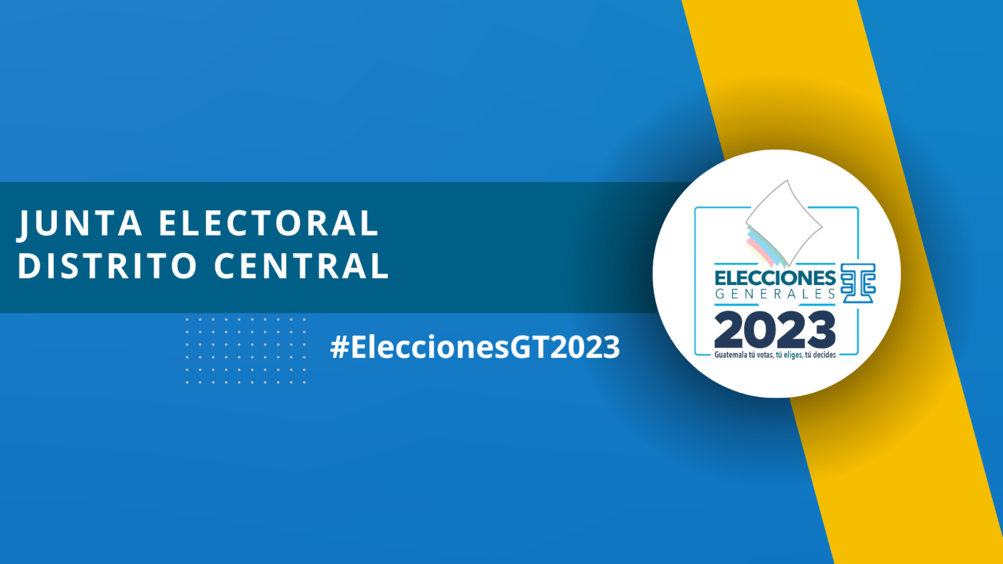 Junta Electoral Distrito Central YouTube banner