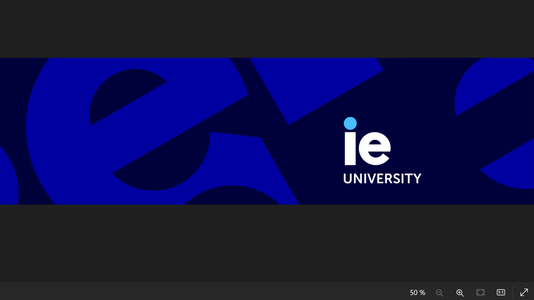 IE University YouTube banner
