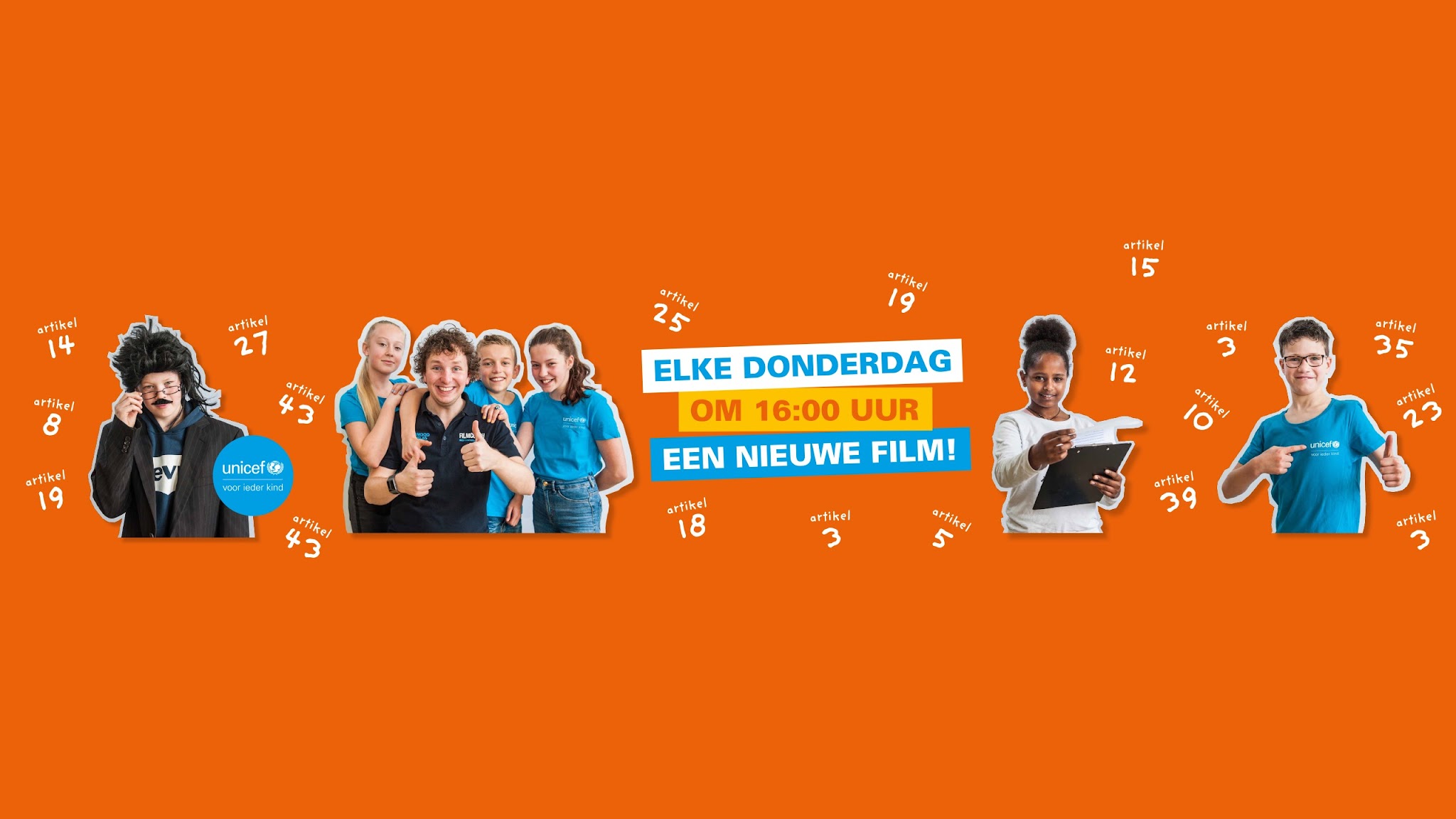 UNICEF Kinderrechten Filmfestival YouTube banner