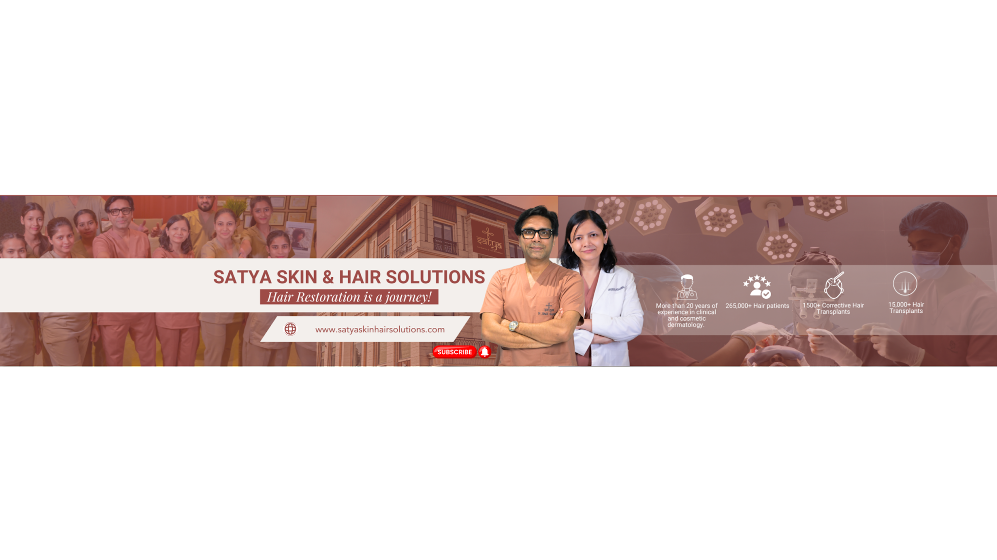 Satya Skin & Hair Transplant Clinic YouTube banner