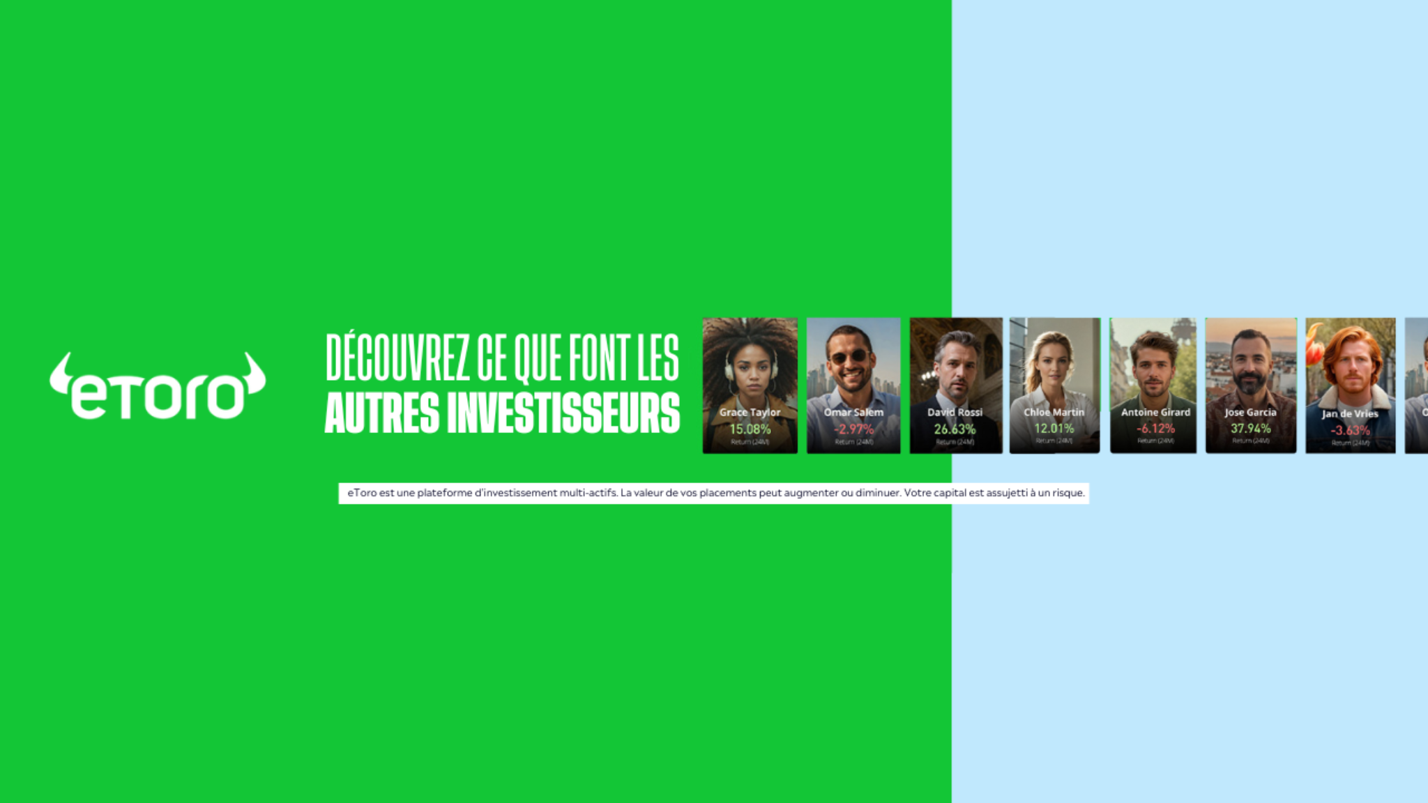 eToro France YouTube banner