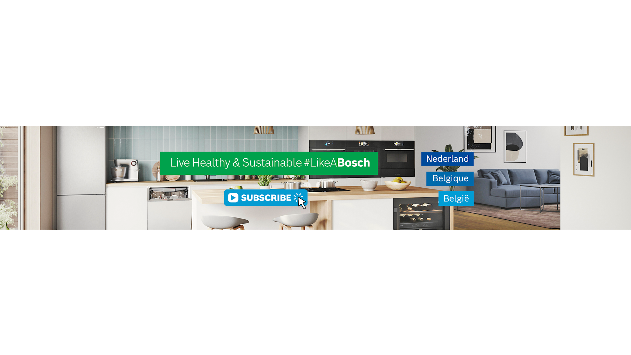 Bosch Home Netherlands and Belgium YouTube banner