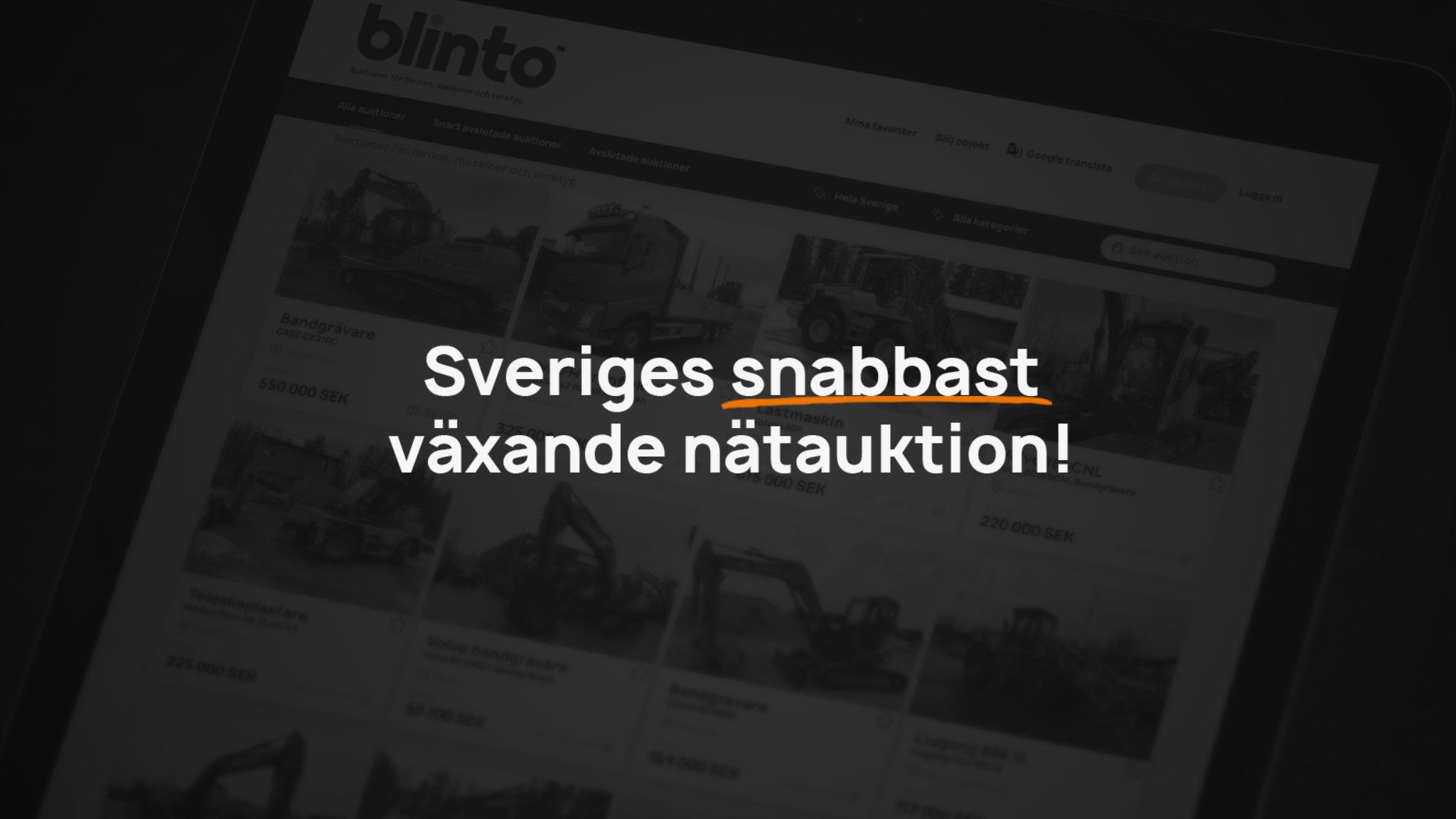 Blinto Sverige YouTube banner