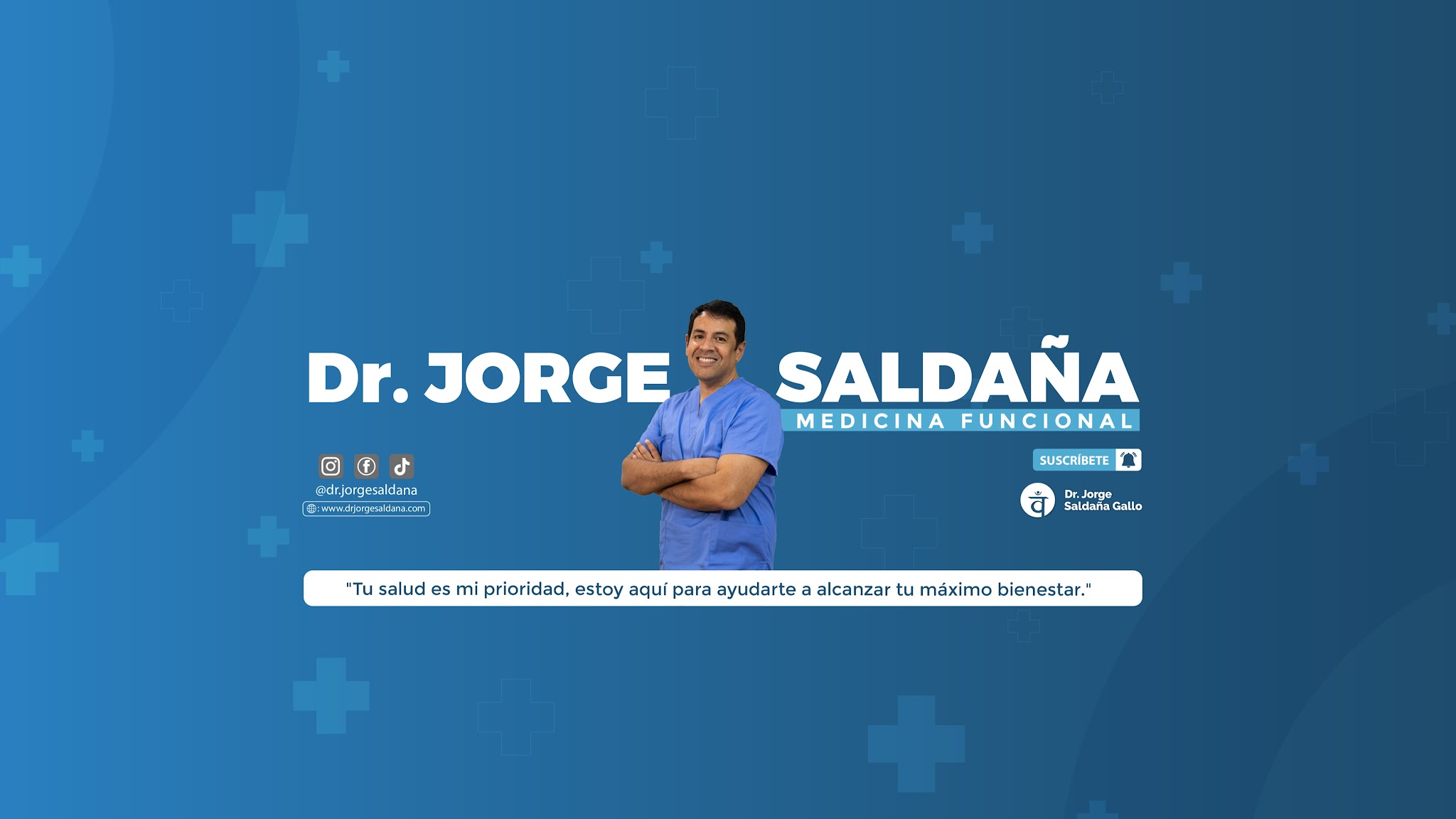 Dr. Jorge Saldaña | Medicina Integral y Urología  YouTube banner
