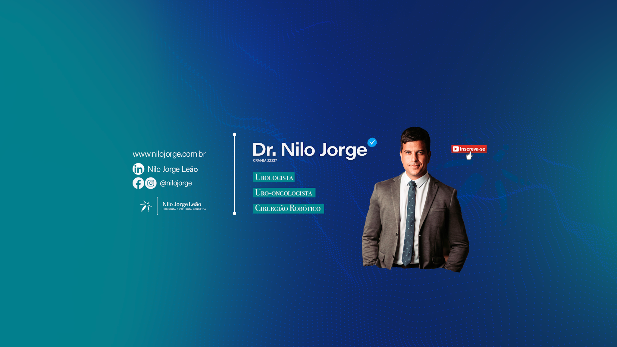 Dr. Nilo Jorge Leão - Urologia e Cirurgia Robótica YouTube banner