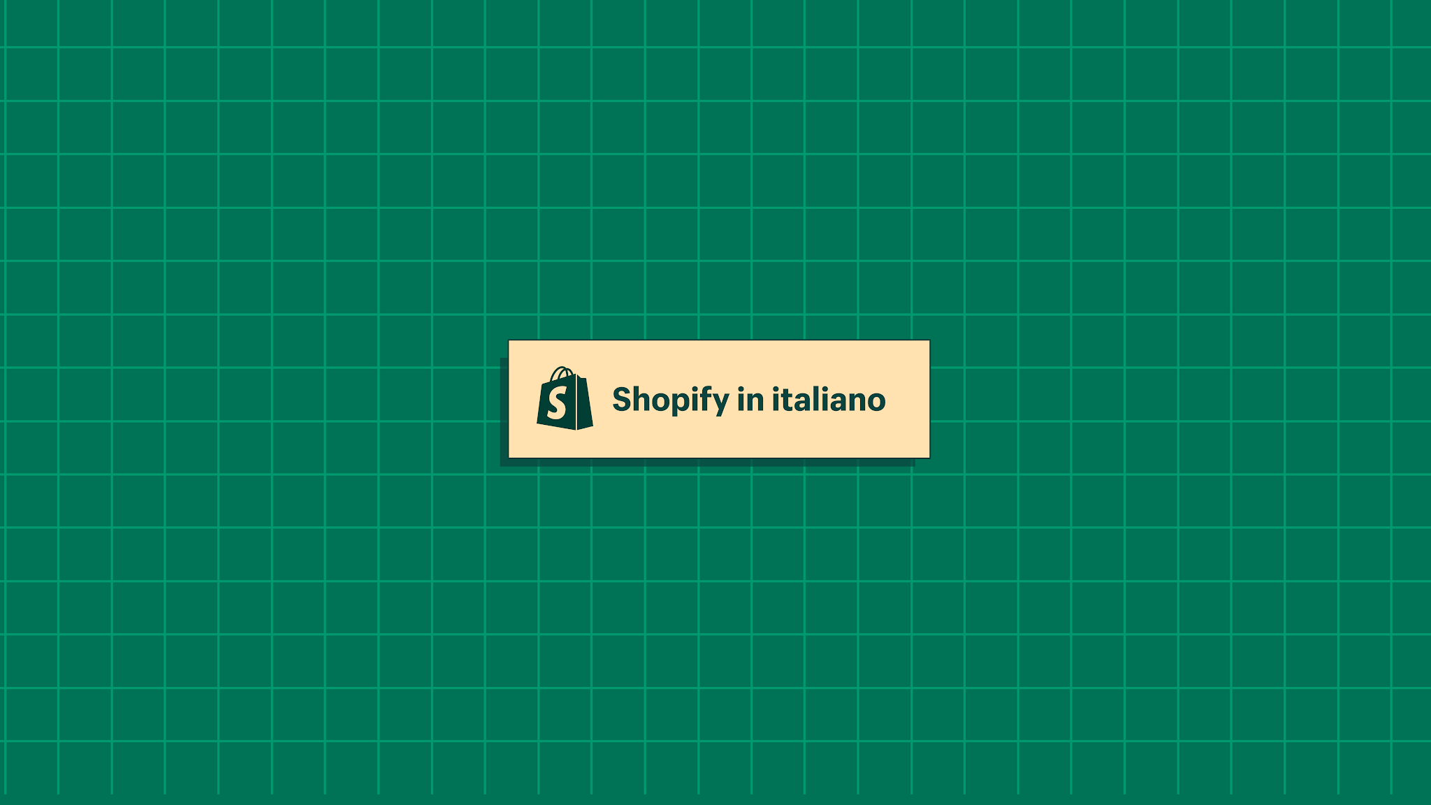 Shopify - Italiano YouTube banner