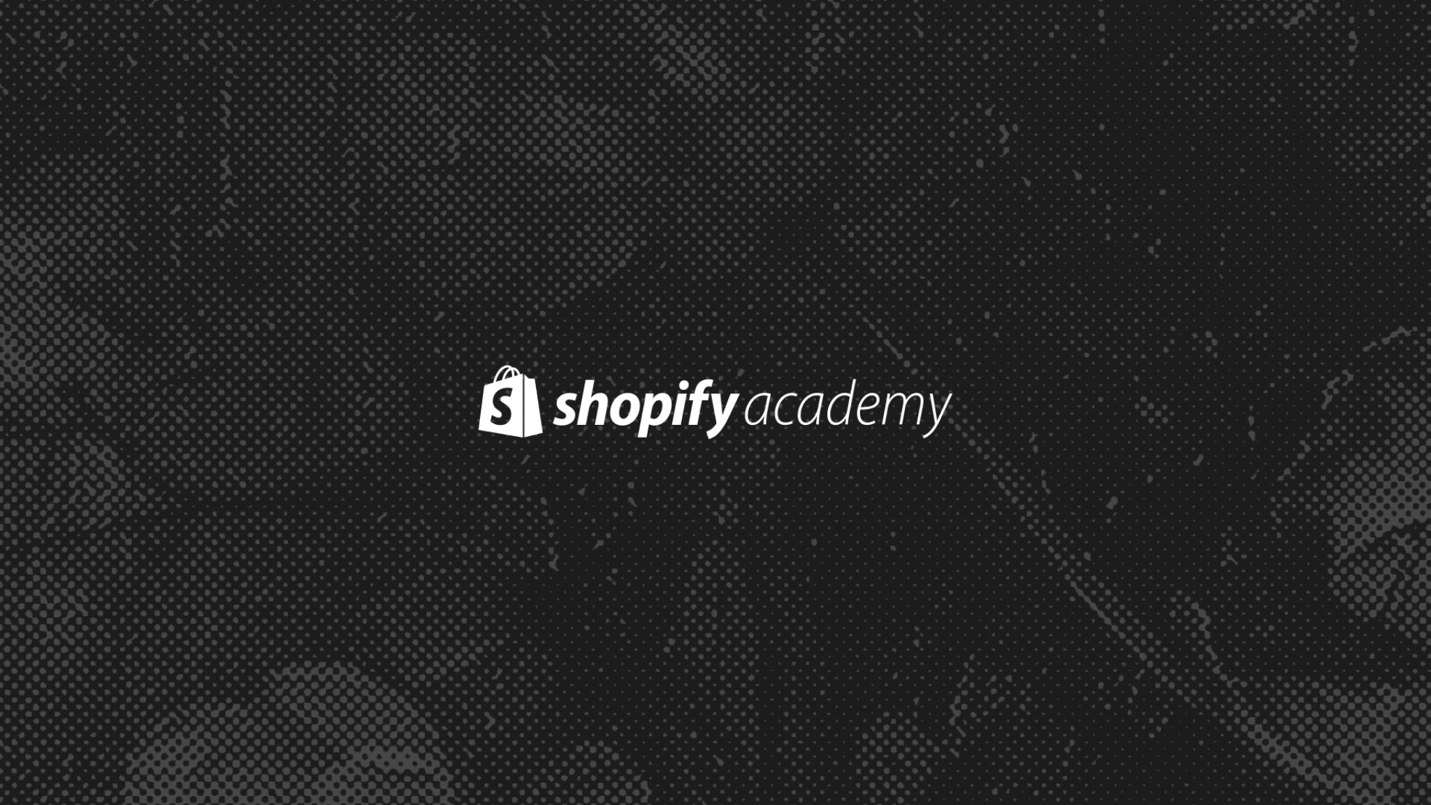 Shopify Academy YouTube banner