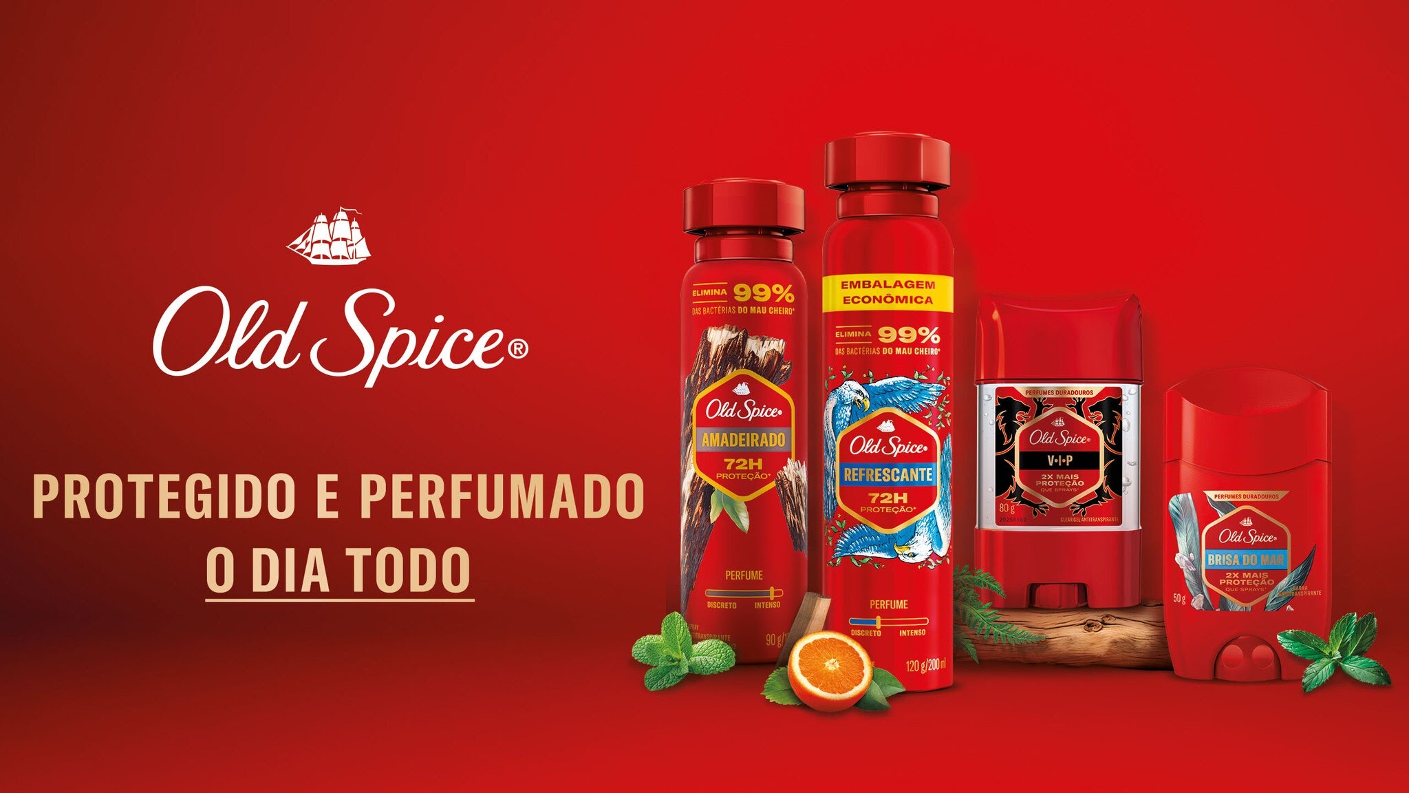 Old Spice Brasil YouTube banner