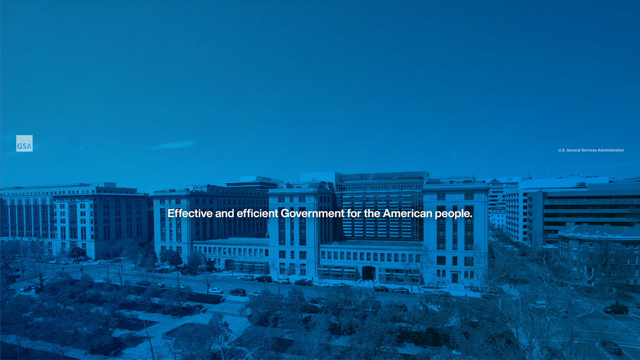 GSA (General Services Administration) YouTube banner