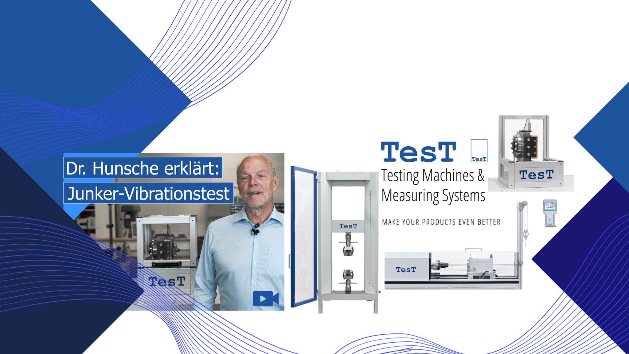 TesT GmbH - Testing Machines - Measuring Systems YouTube banner
