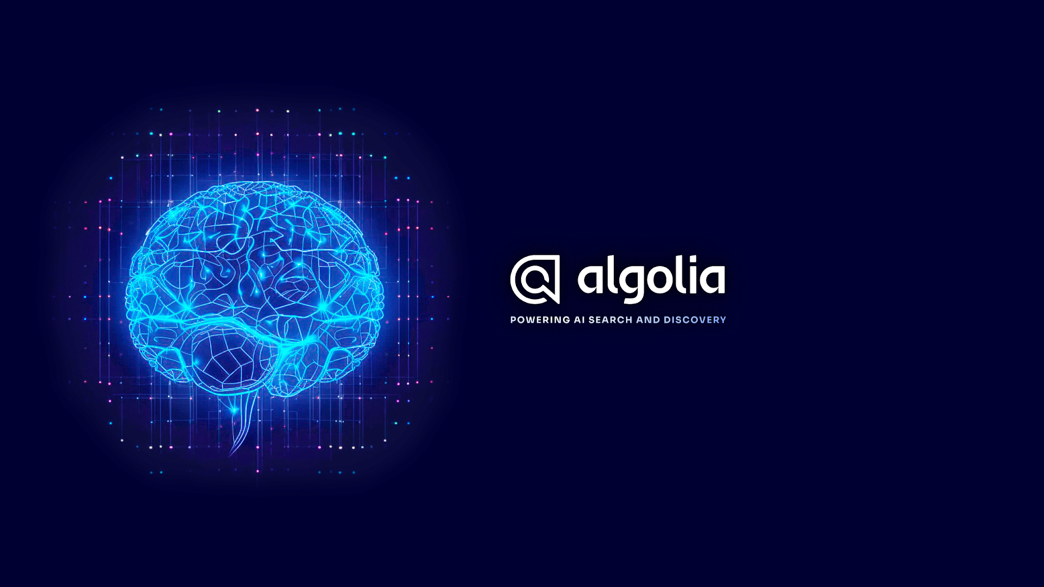 Algolia YouTube banner