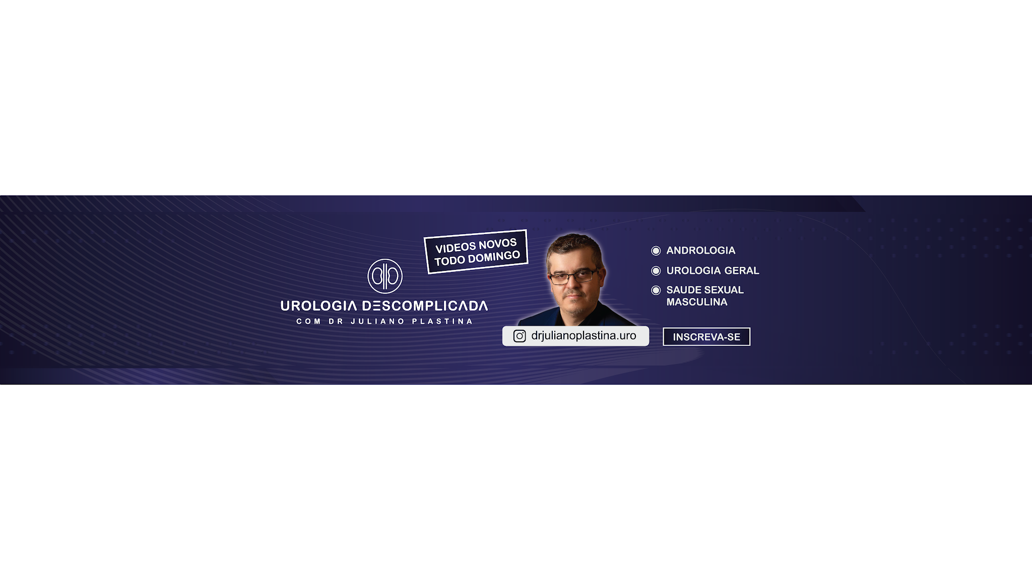 Urologia Descomplicada | Dr Juliano Plastina YouTube banner