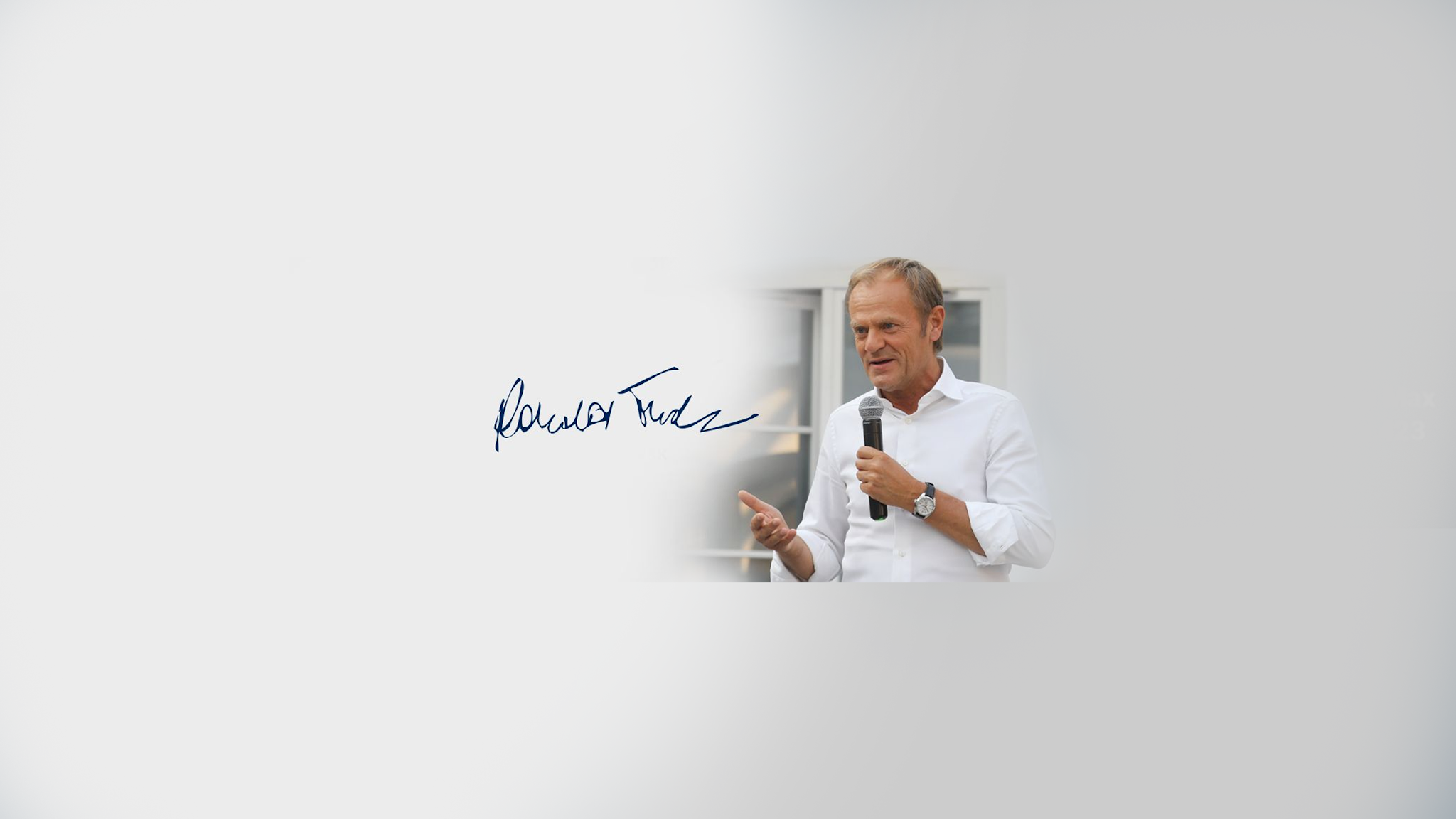Donald Tusk - kanał oficjalny YouTube banner