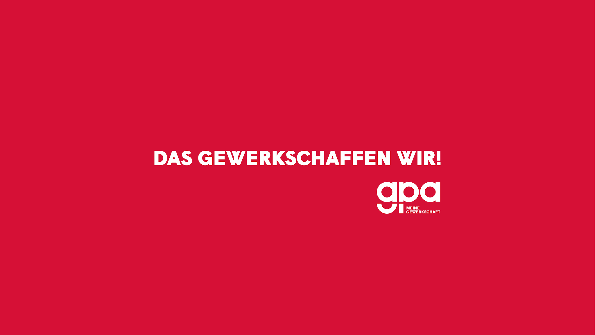 Gewerkschaft GPA YouTube banner