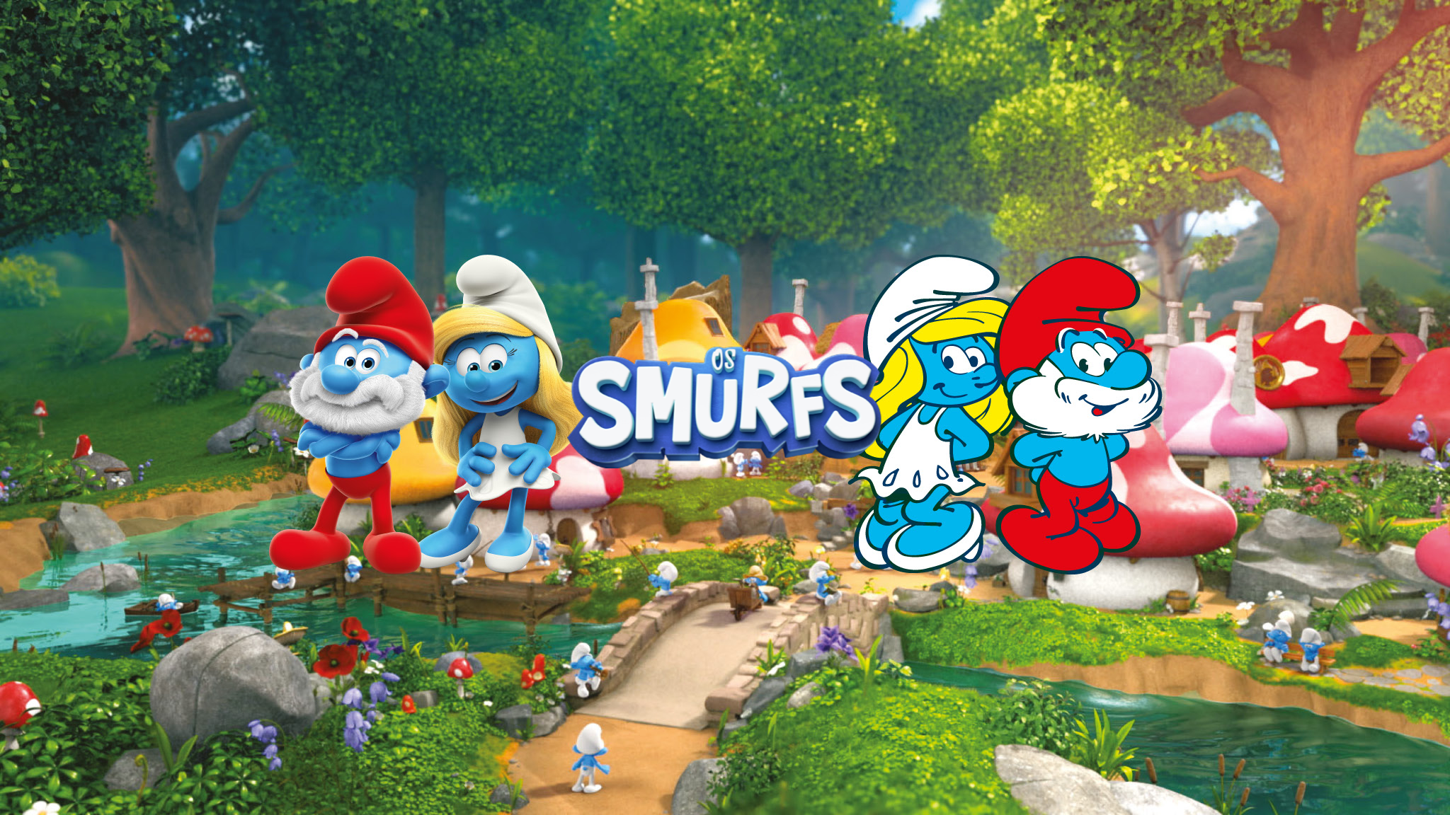 Os Smurfs • Brasil YouTube banner